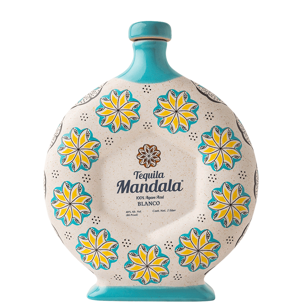 Mandala Blanco Tequila Ceramic Bottle – Rare Pour by MDP Liquor
