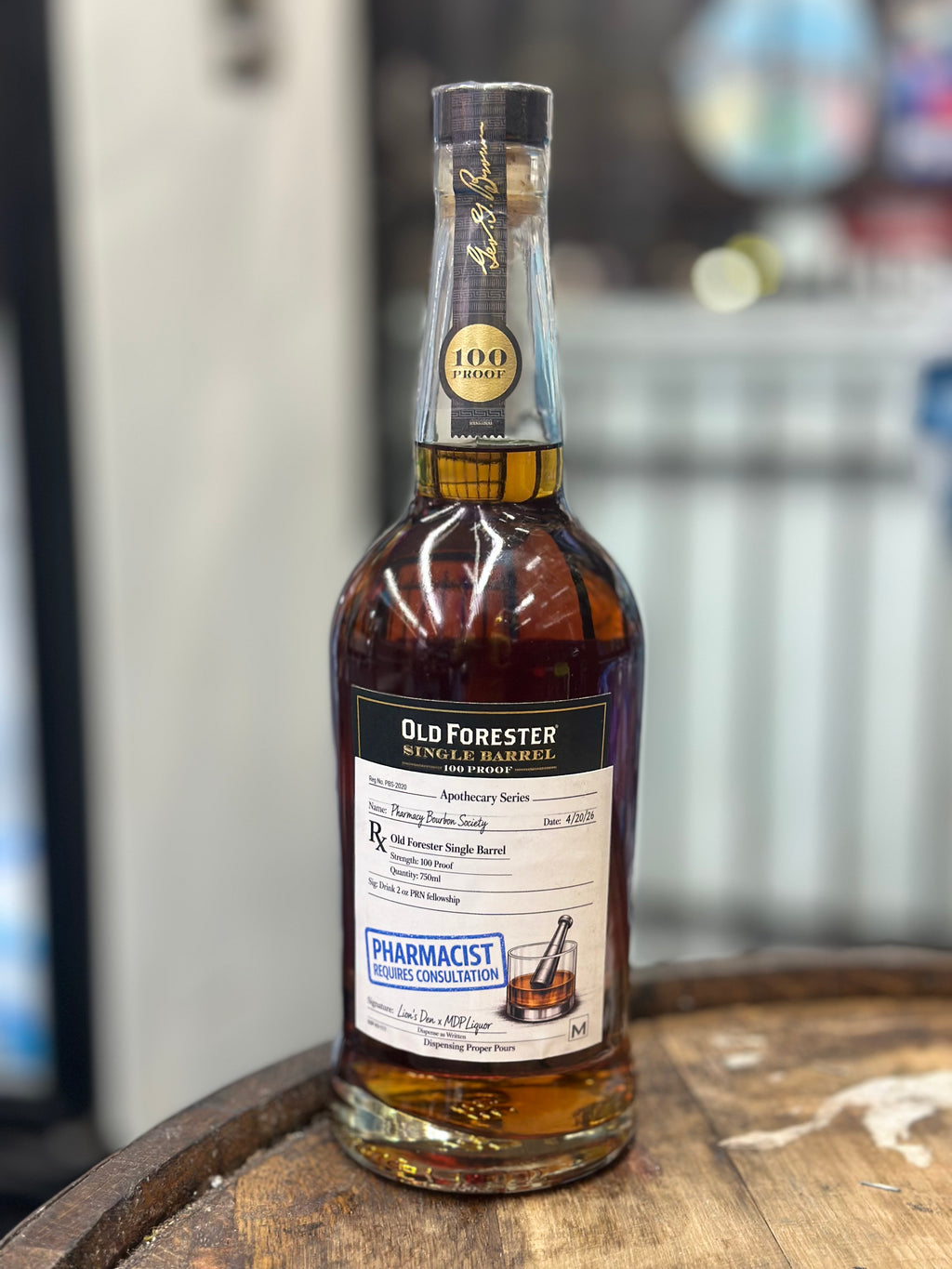 Old Forester  warehouse K 100 pf