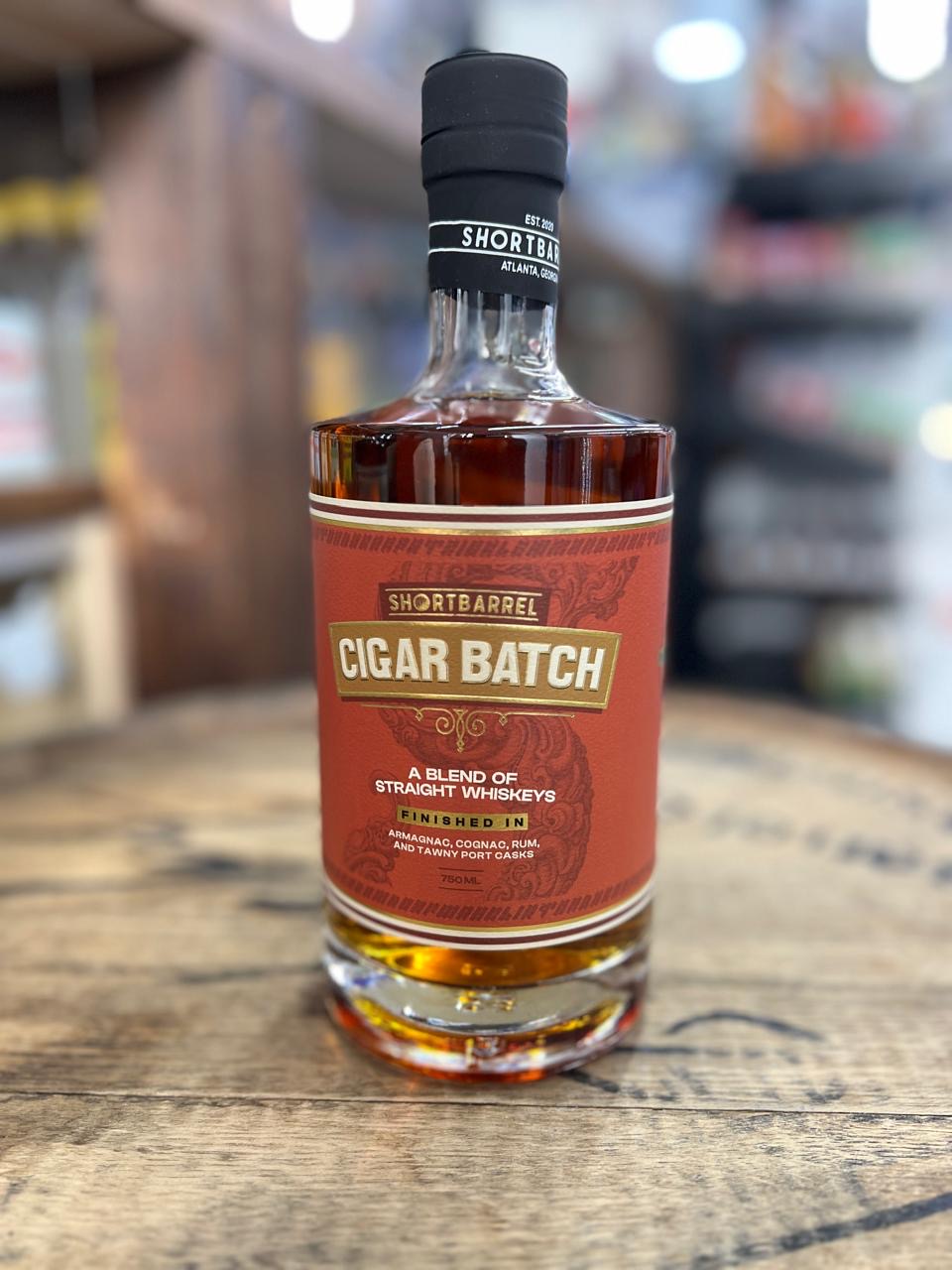 Shortbarrel Cigar Batch Gauge 36 Bourbon Whiskey Red Label 750ml