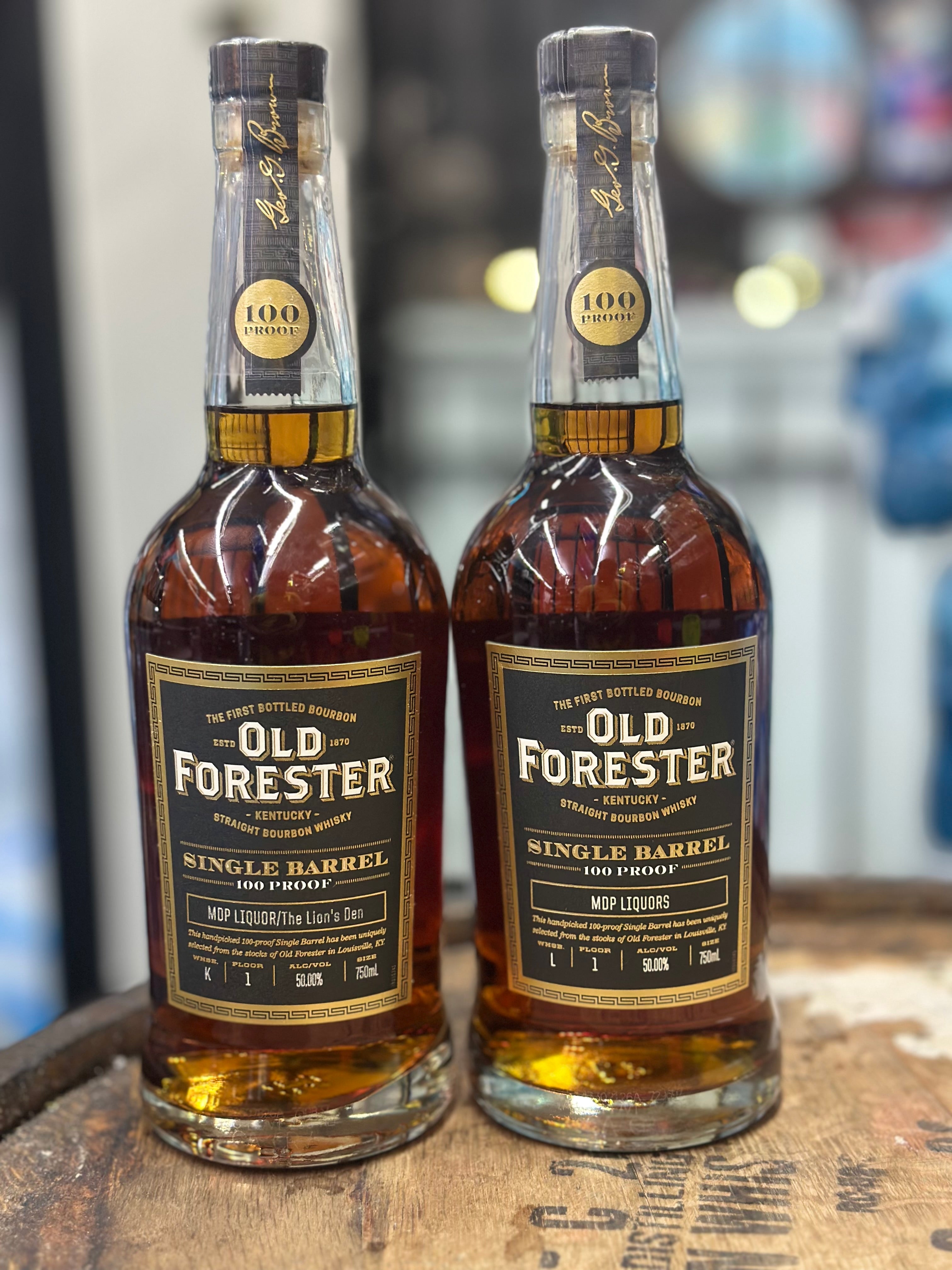 Old Forester  100 PF warehouse K&L 2 pk