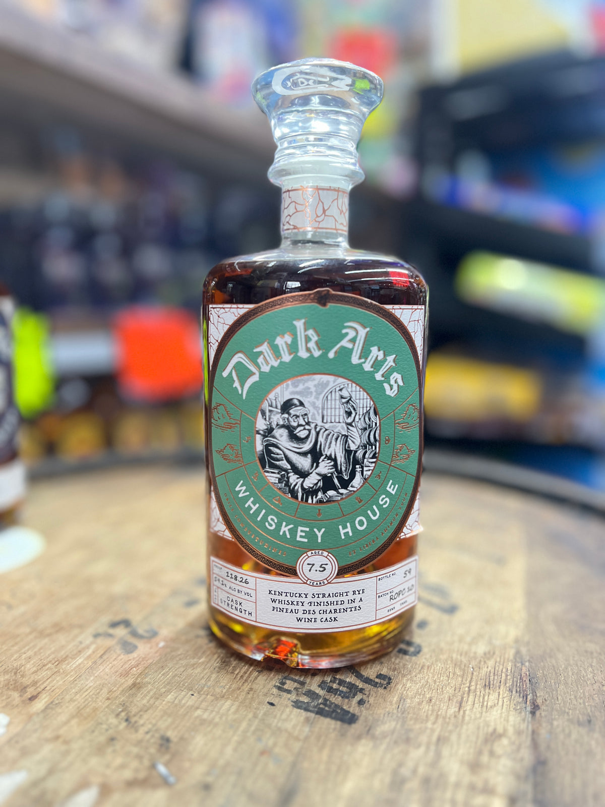 DARK ARTS 7.5YRS RYE CASK STRENGTH. FINISHED IN PINEAU DES CHARENTES WINE CASK