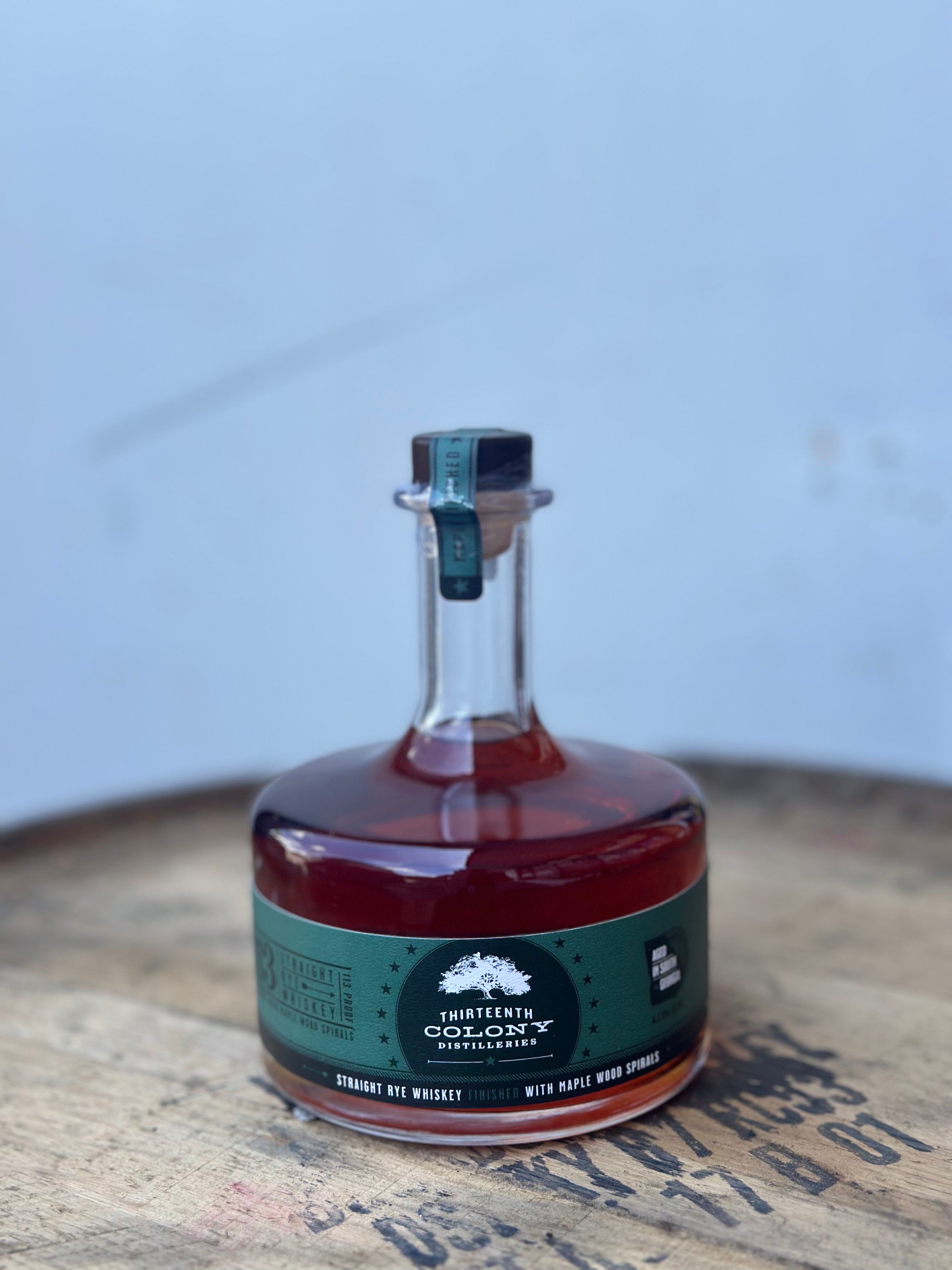 Thirteenth colony maple finish rye 750ml