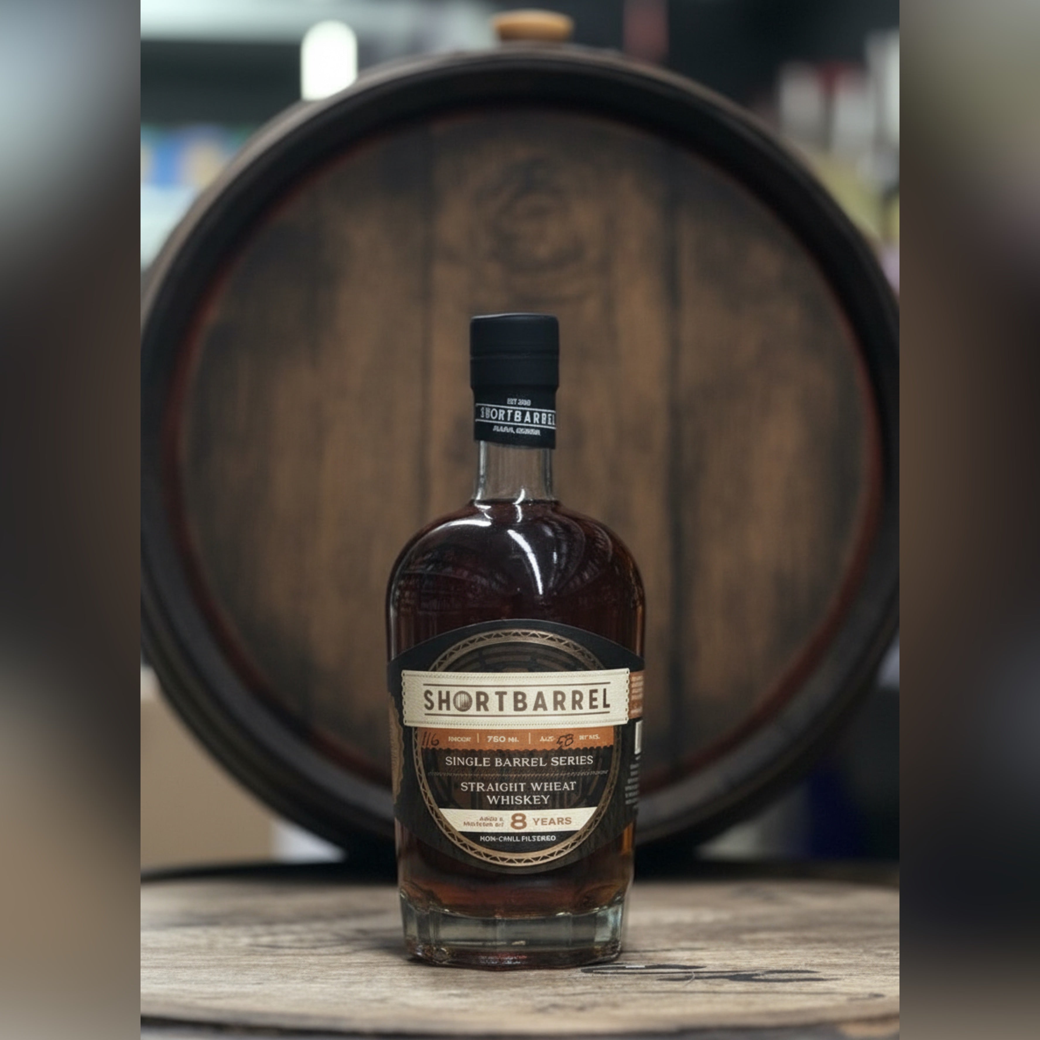 Shortbarrel 8 Year Wheat Whiskey 750ml