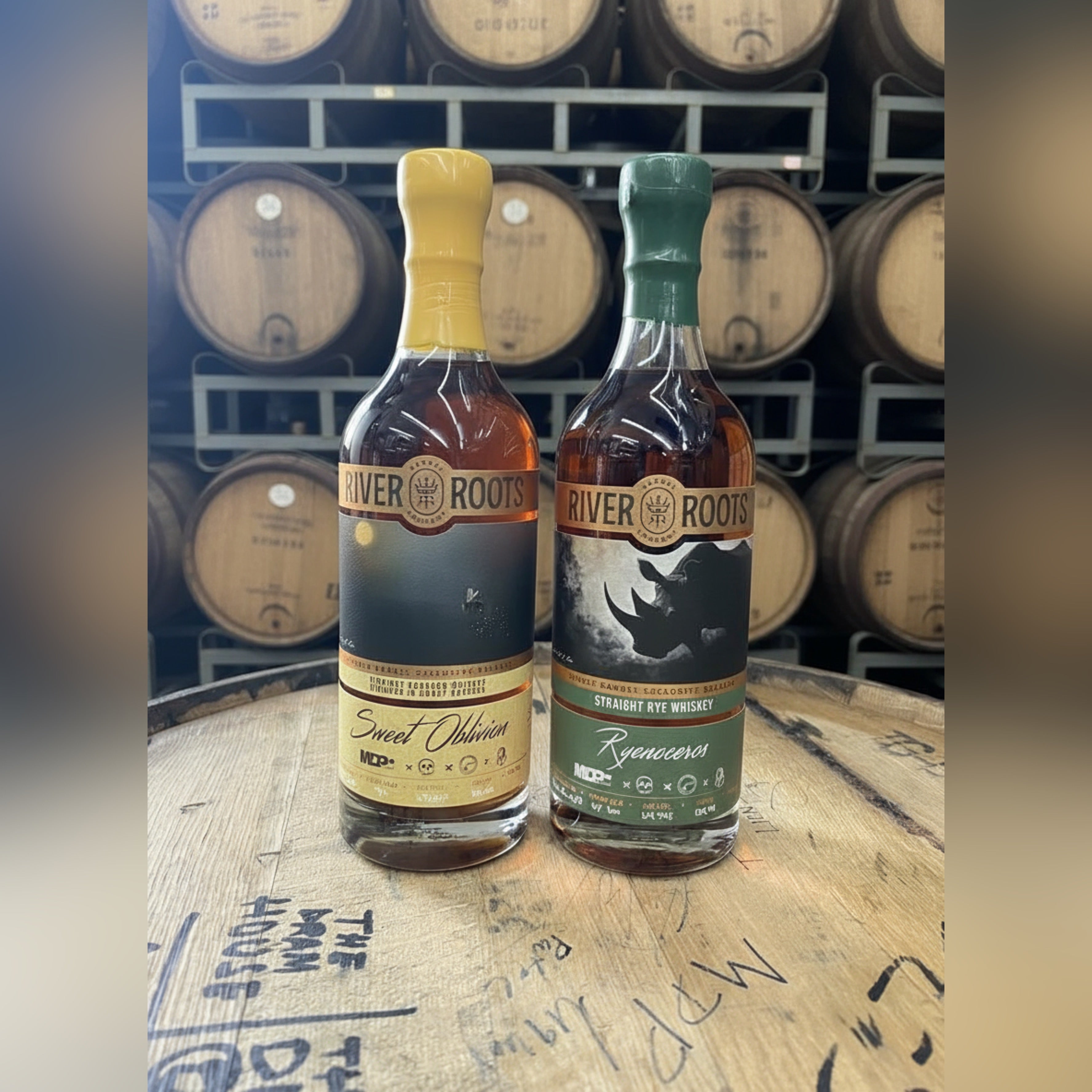 River Root Sweet Oblivion Honey & 6 Year Rye Two Pack 750ml