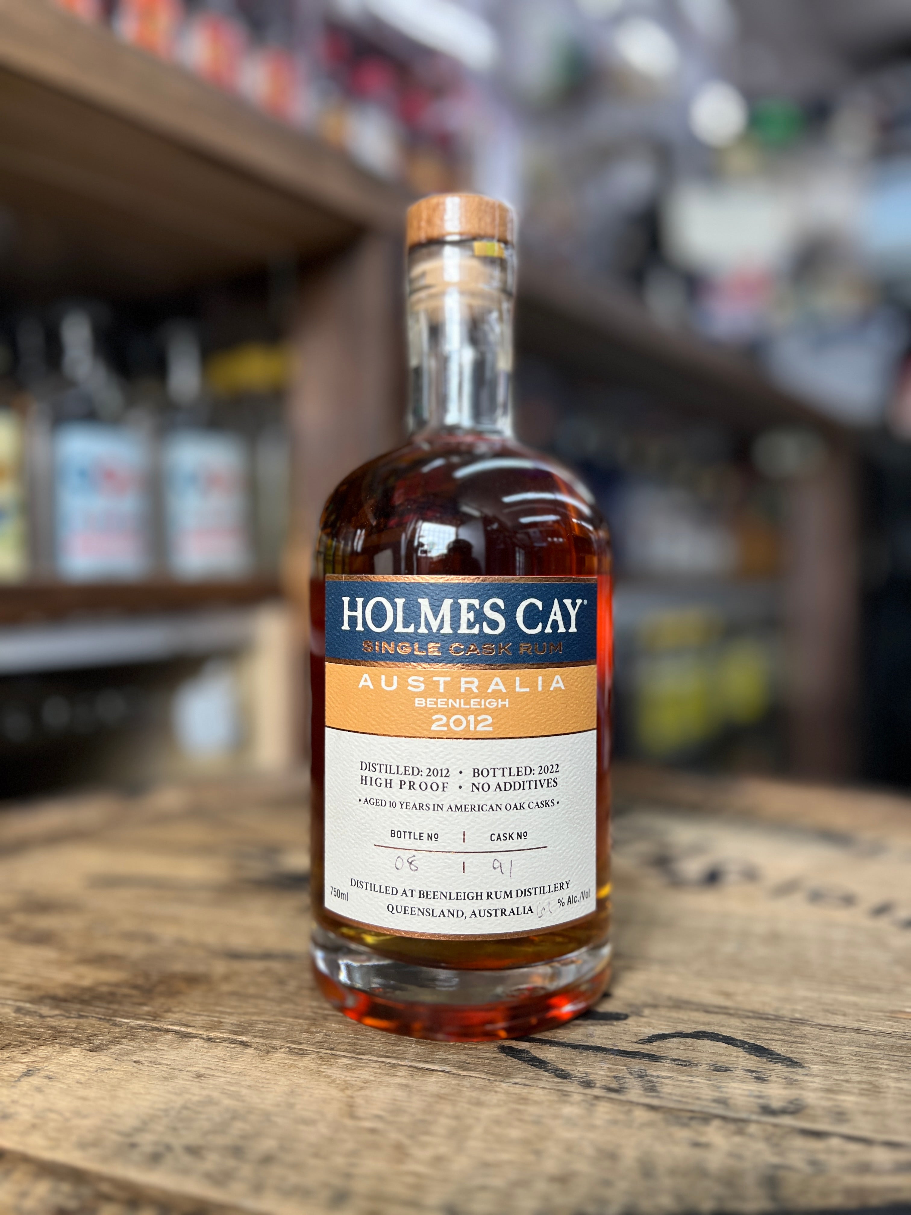 Holmes Cay Australia Beenleigh 2012 Single Cask Rum 750ml