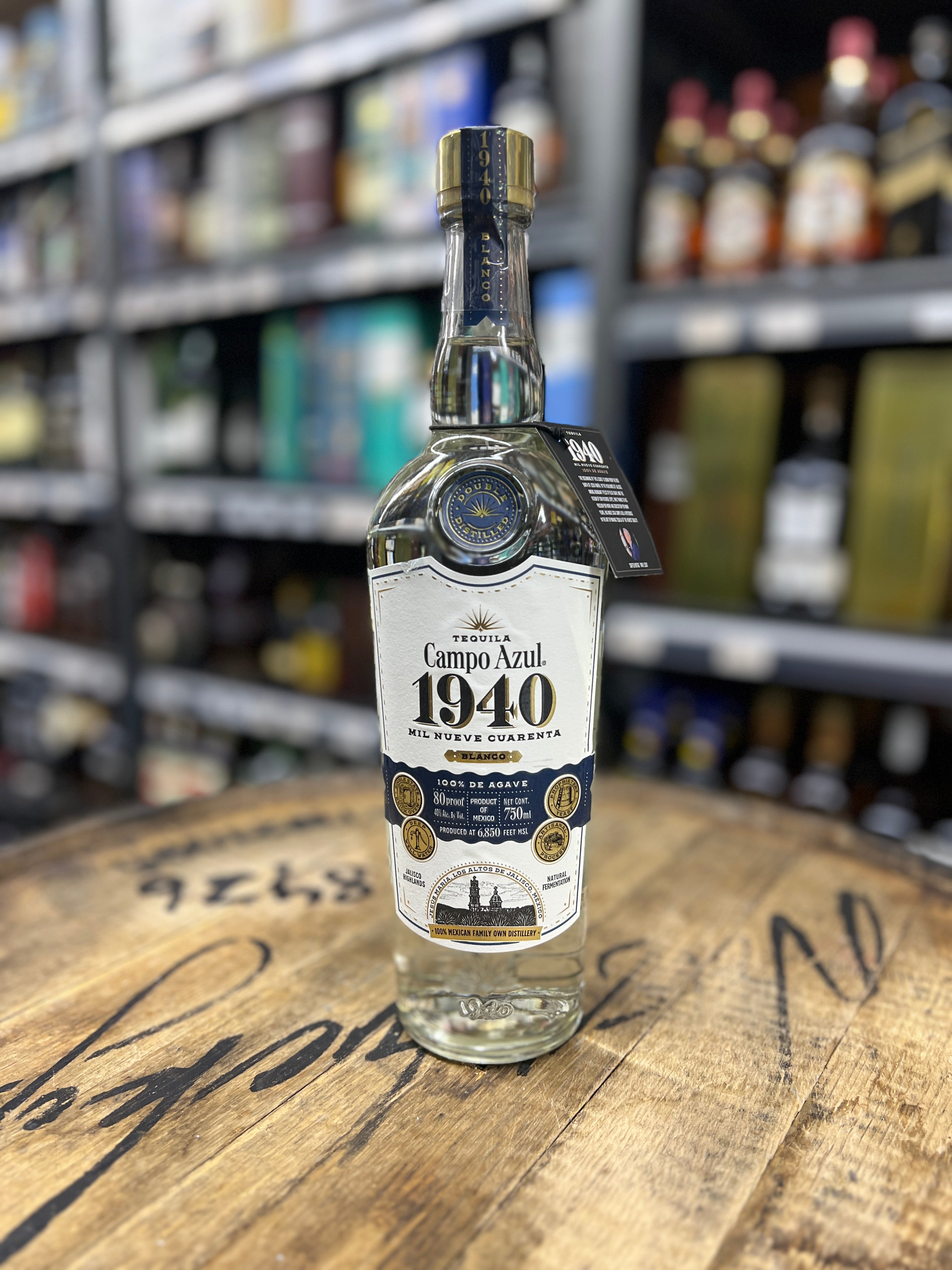 Campo Azul 1940 Blanco Tequila 750ml