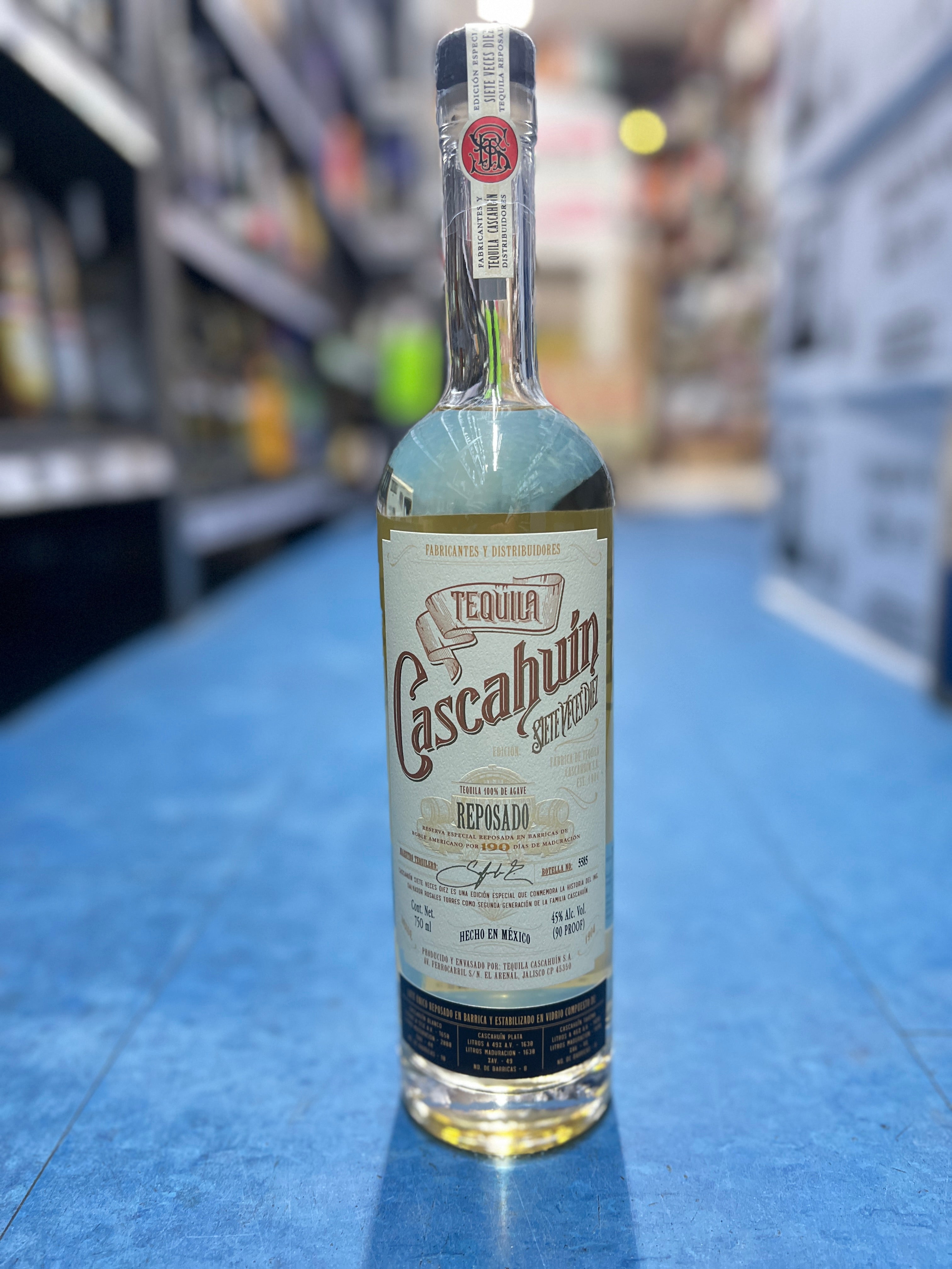 Cascahuin Siete Veces Diez Reposado Tequila 750ml – MDP Liquor