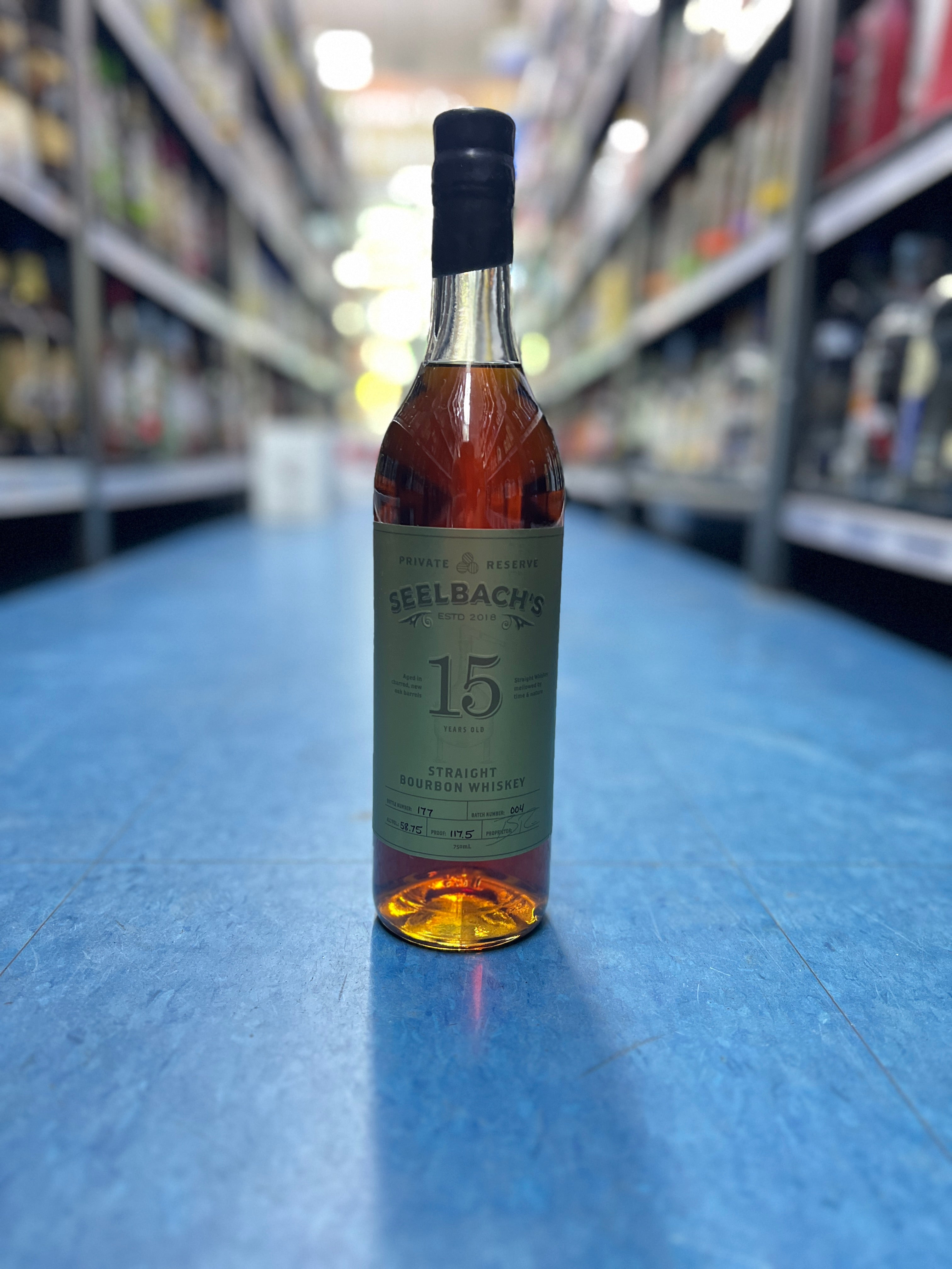 Seelbach’s 15 Year Bourbon Whiskey 750ml