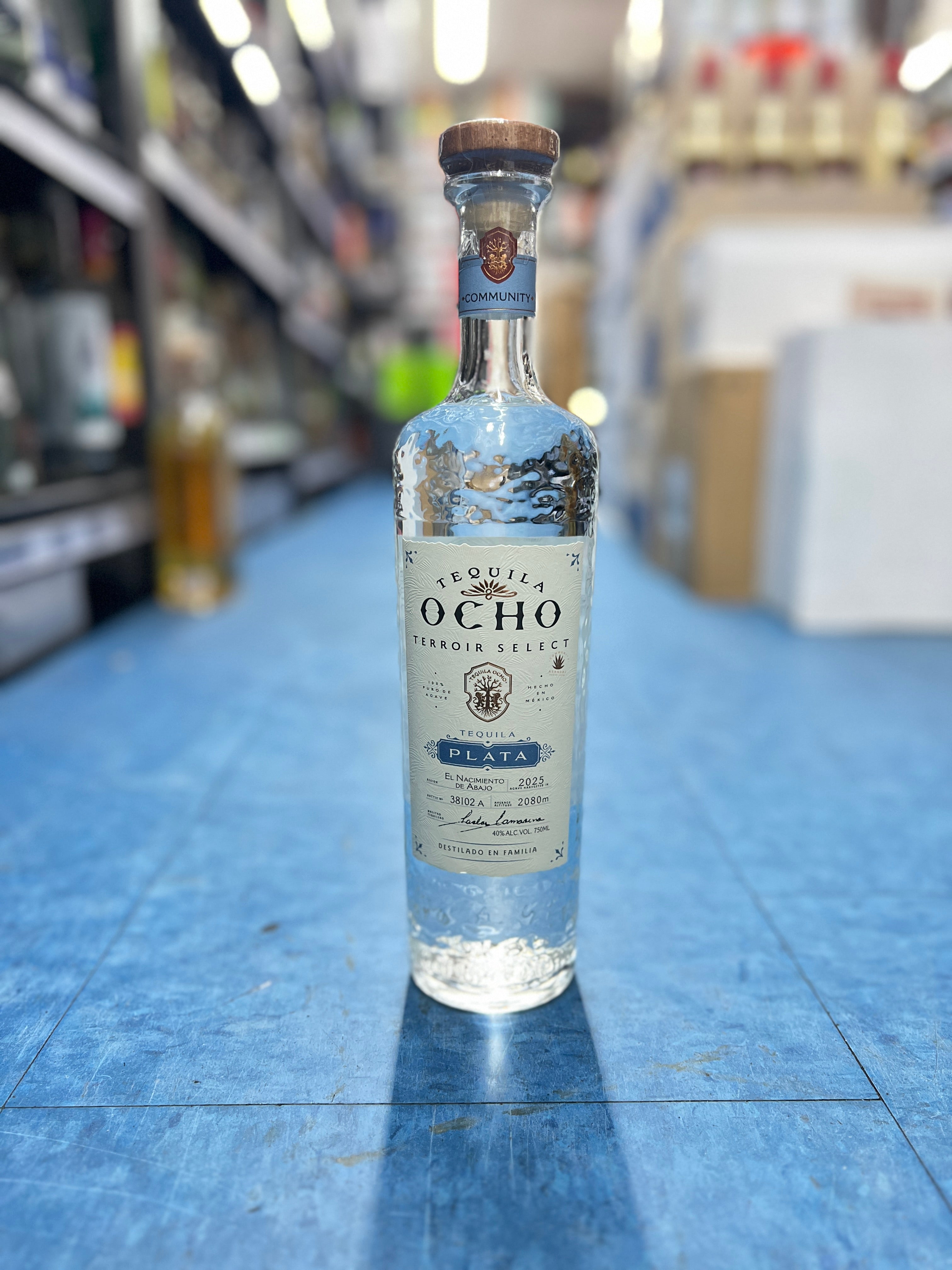 Tequila Ocho Plata Tequila 750ml