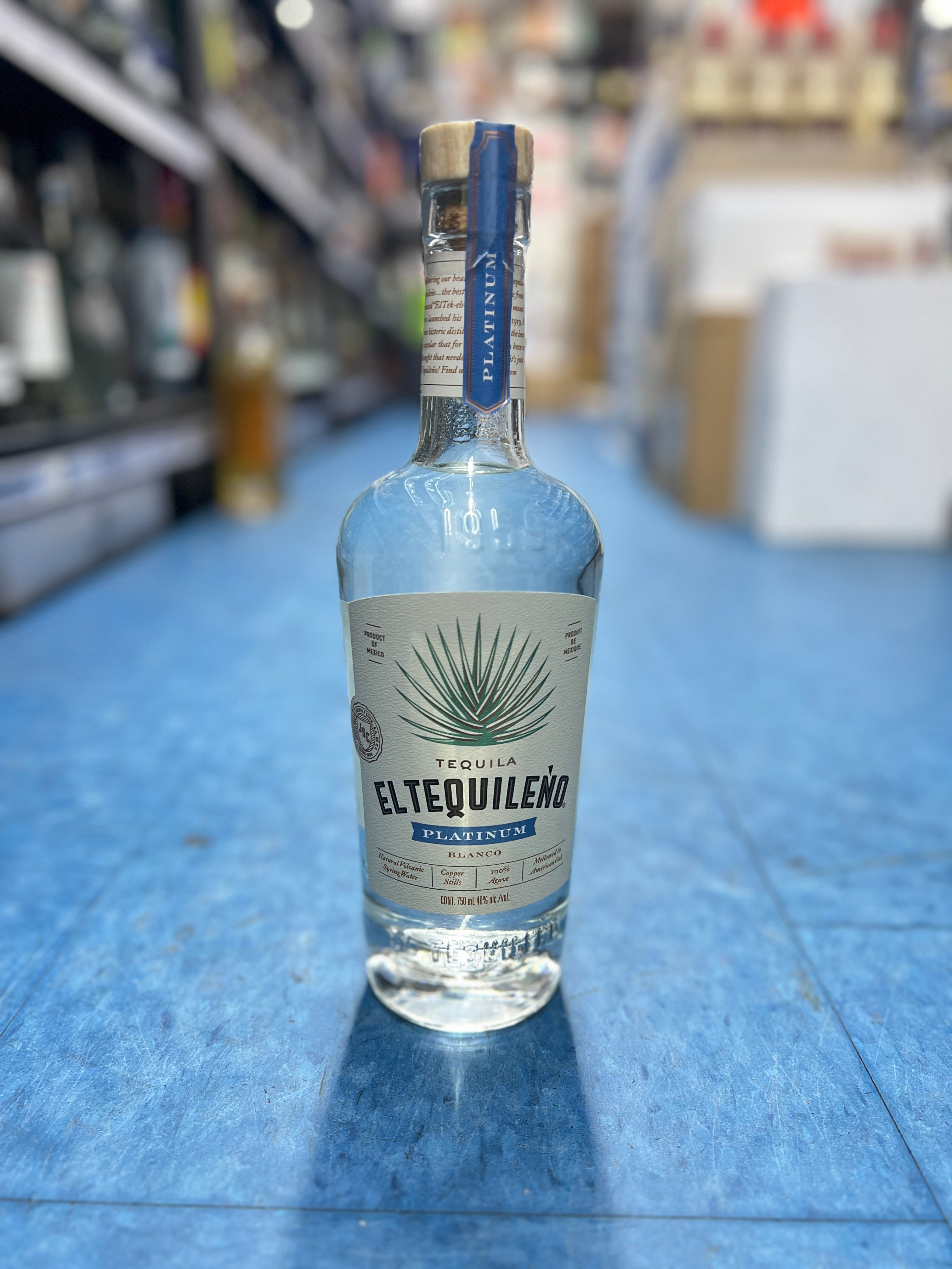 El Tequileno Platinum Blanco Tequila 750ml