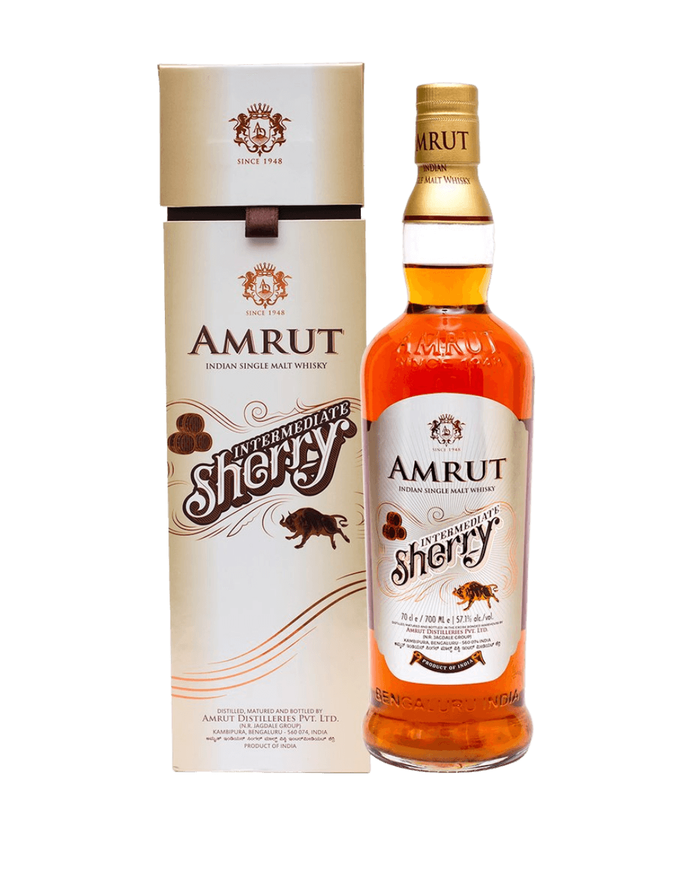 Amrut Intermediate Sherry Cask Indian Single Malt Whisky 750ml
