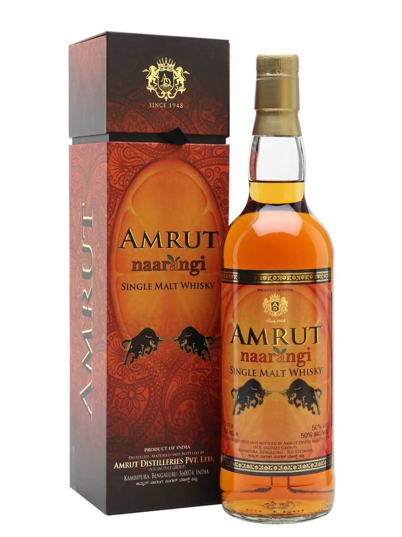 Amrut Naarangi Orange Peel Infused Indian Whisky 750ml