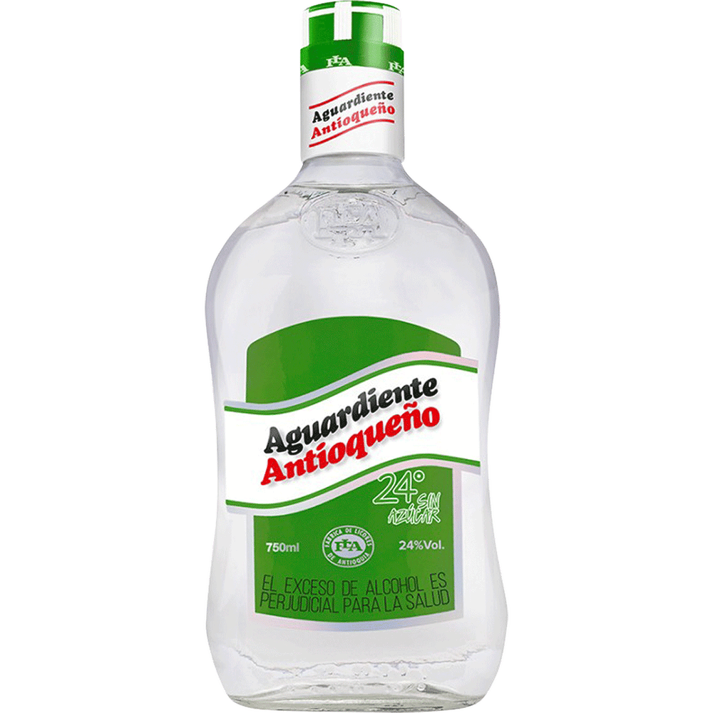 Antioqueno Aguardiente Verde Sin Azucar