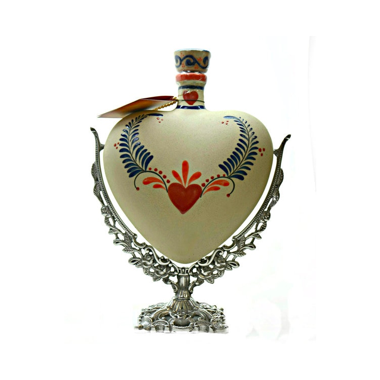 Grand Love Ceramic Heart Extra Anejo Tequila