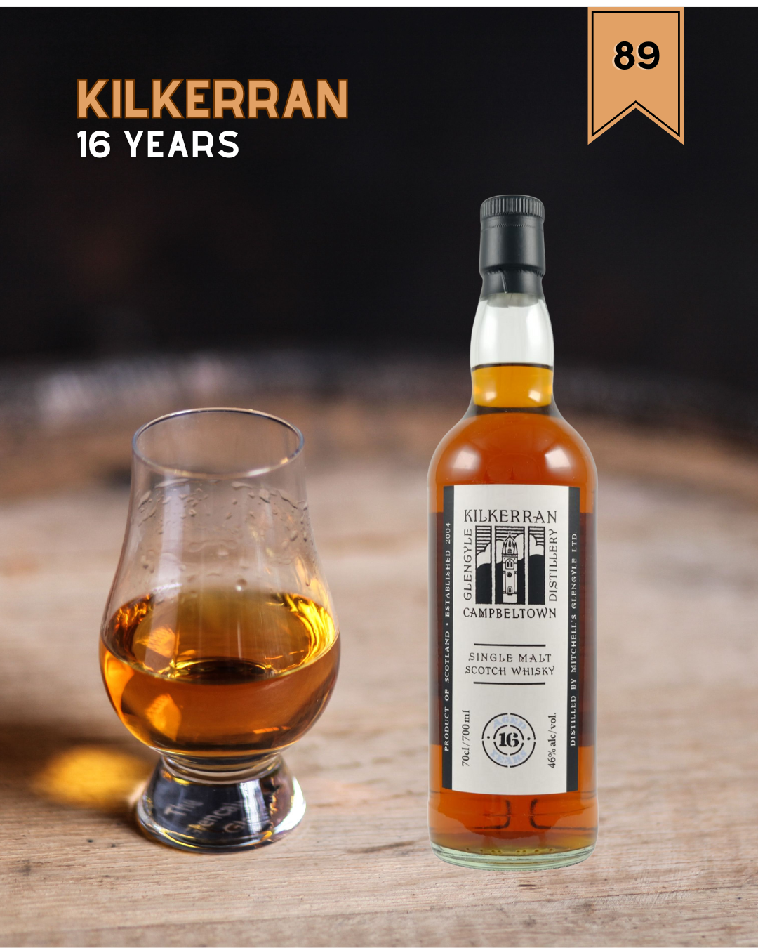 Kilkerran 16 Year Single Malt Scotch Whisky 700ml