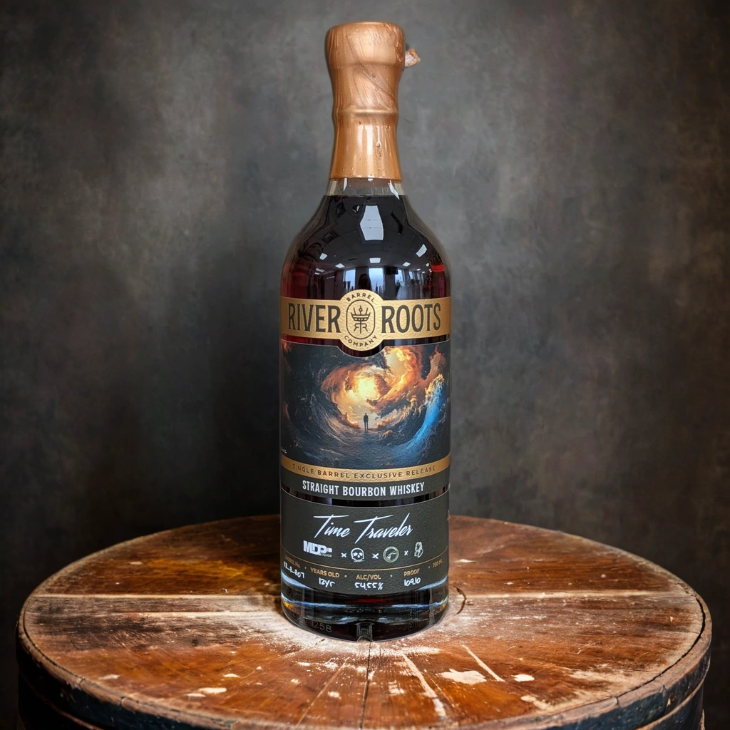 River Roots 12 Year 2 Month Bourbon Whiskey “Time Traveler” 750ml