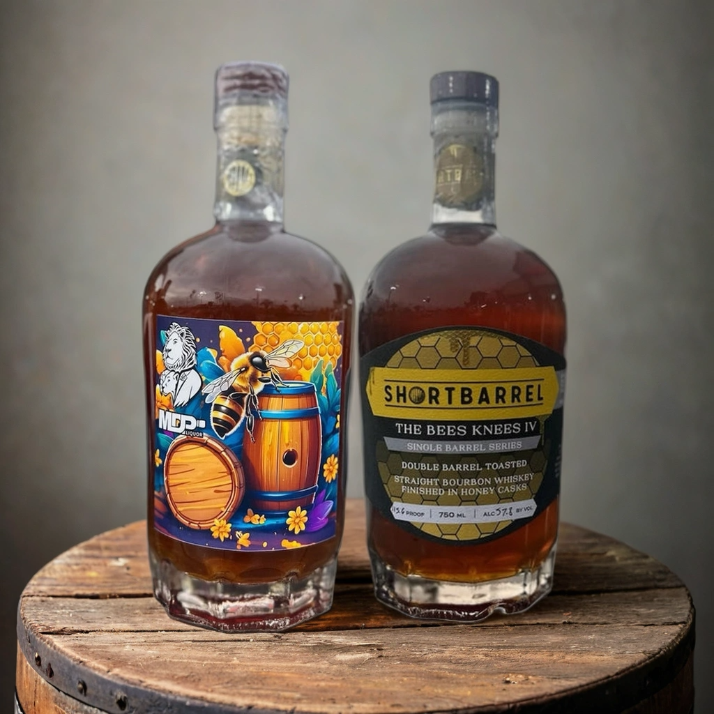 Shortbarrel Bourbon Honey Cask Finished 118 Proof MDP Pick 750ml