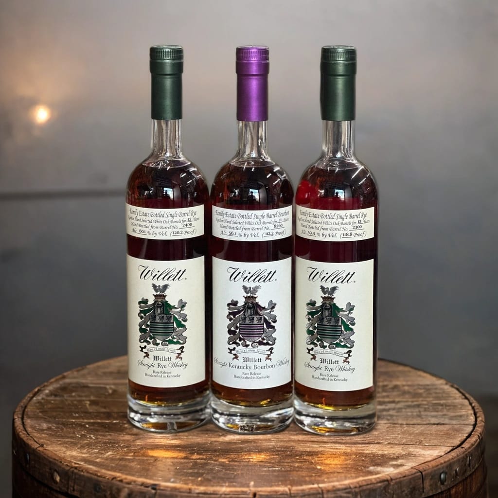 Willett MDP Lions Den Pancake Barrel Pick 3 Pack Bourbon 750ml