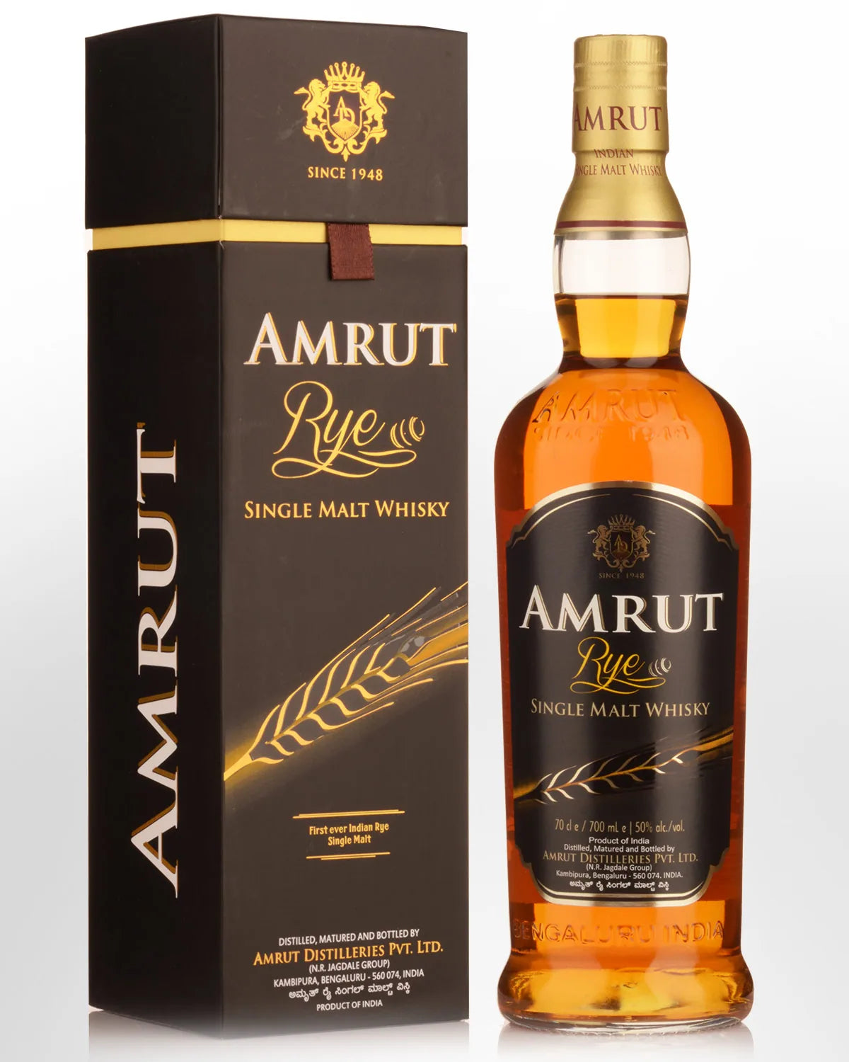 Amrut Rye Indian Whisky