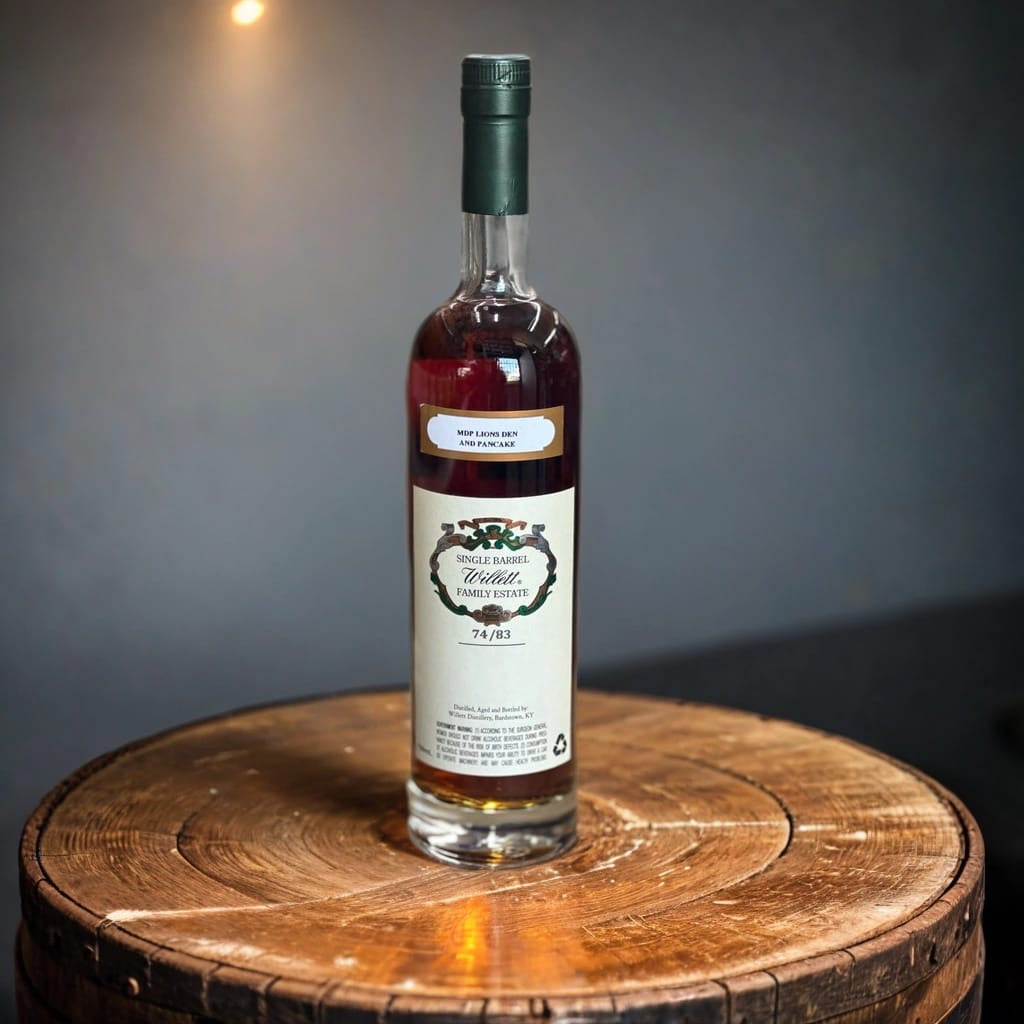 Christian Pick Rye Willett 12 Year Rye Barrel #2400 MDP Lions Den Pancake Pick 750ml ...