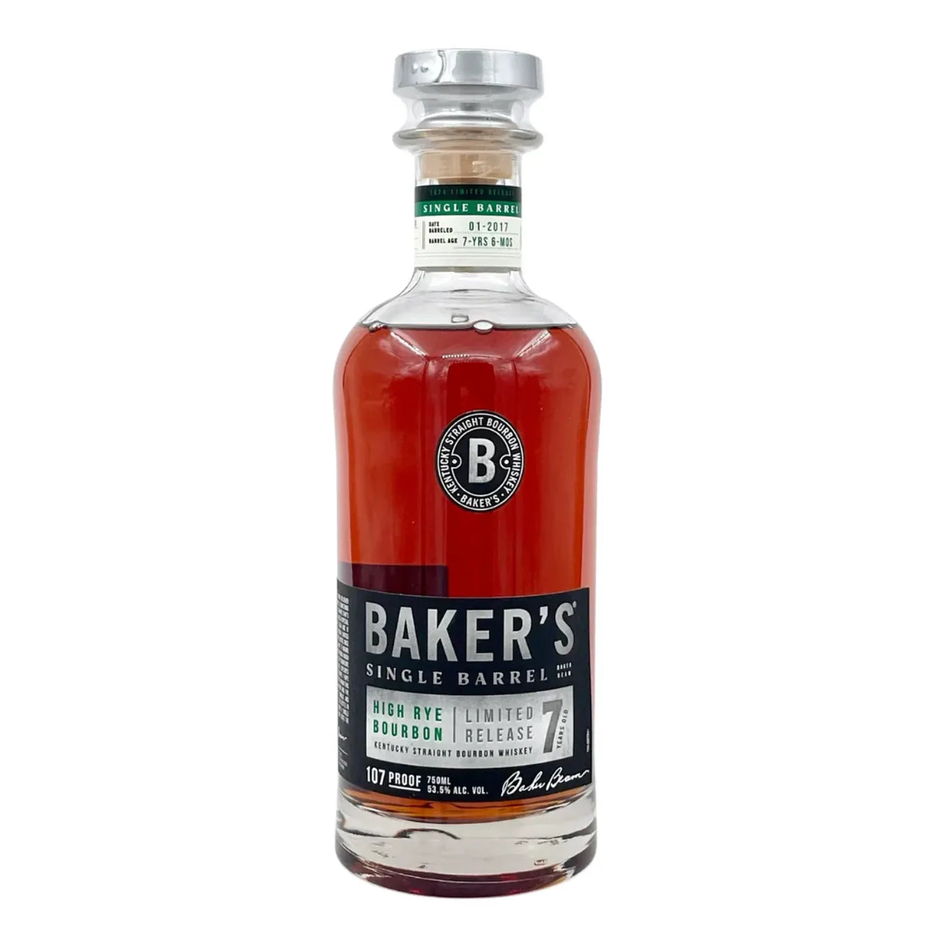 Baker’s Single Barrel Rye Whiskey 750ml