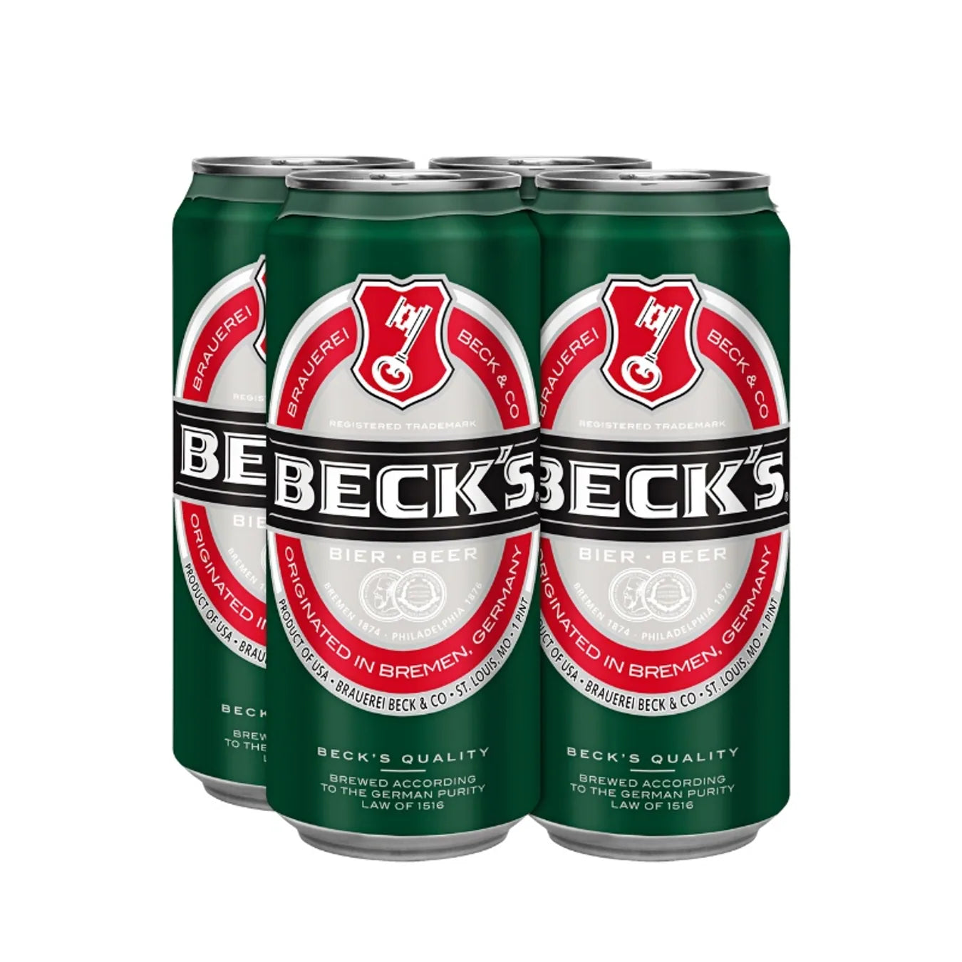 Beck’s Beer 4 Pack 16oz Cans