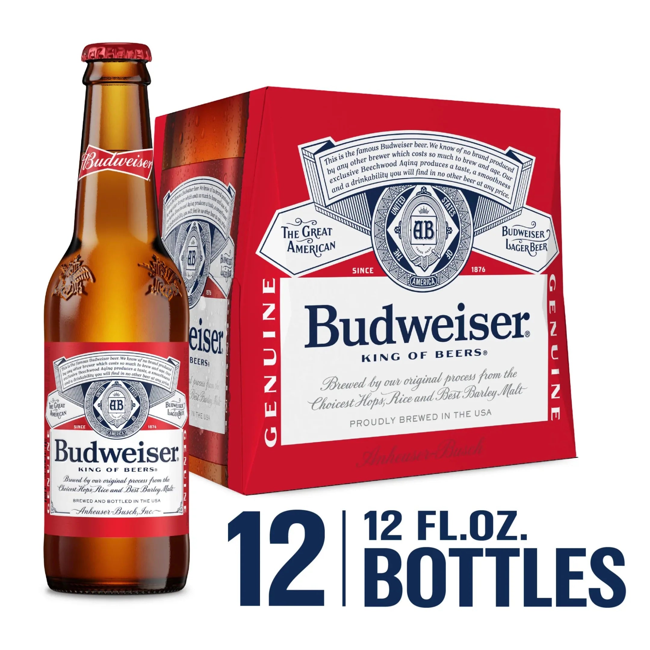 Budweiser Beer 12 Pack 12oz Cans