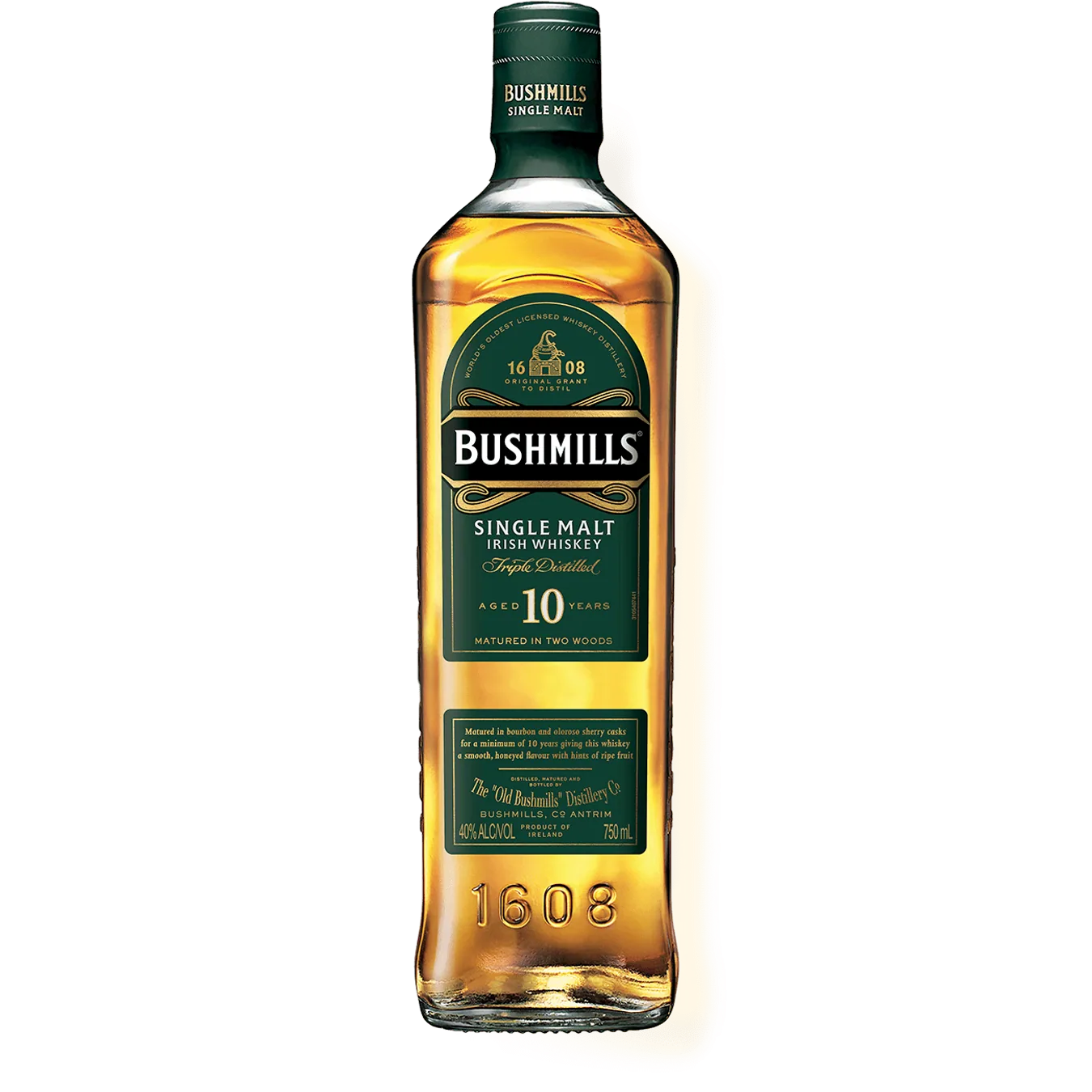 Bushmills 10 Year Irish Whiskey 750ml