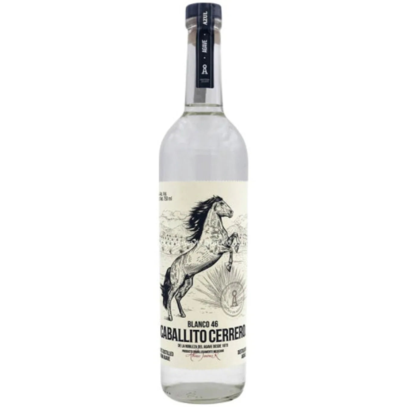 Caballito Cerrero Chato 46 Blanco Tequila