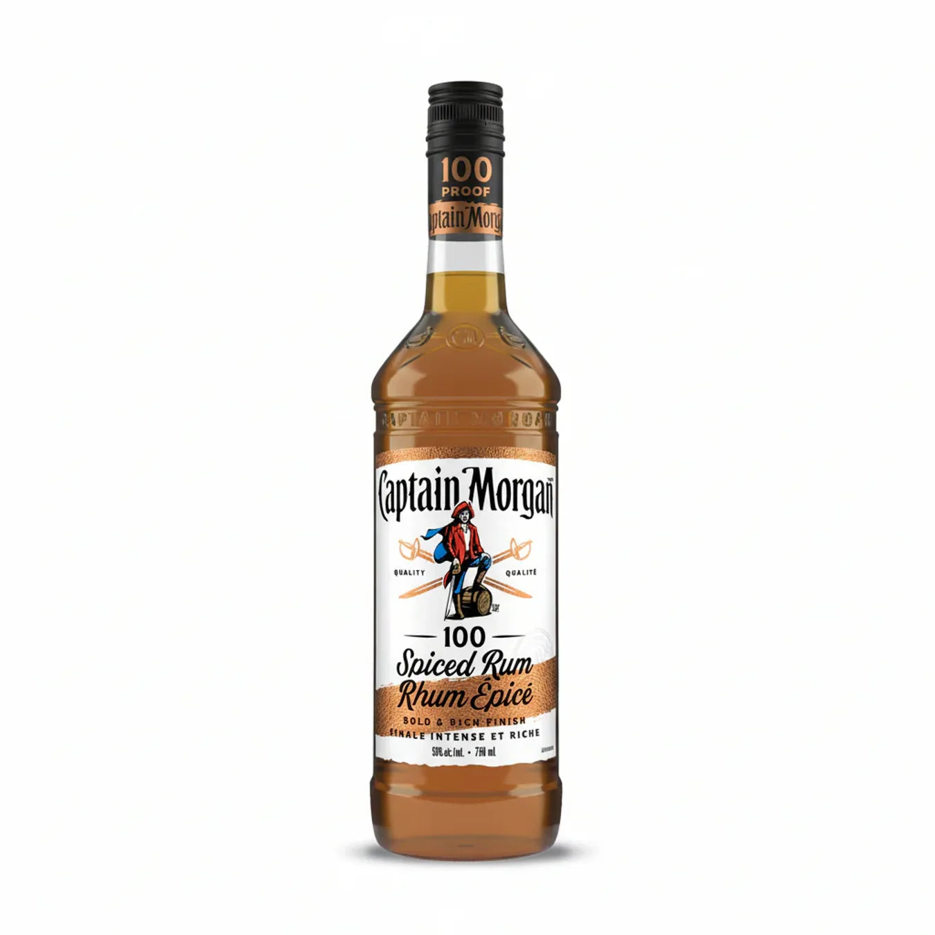 Captain Morgan 100 Proof Spiced Rum 750ml
