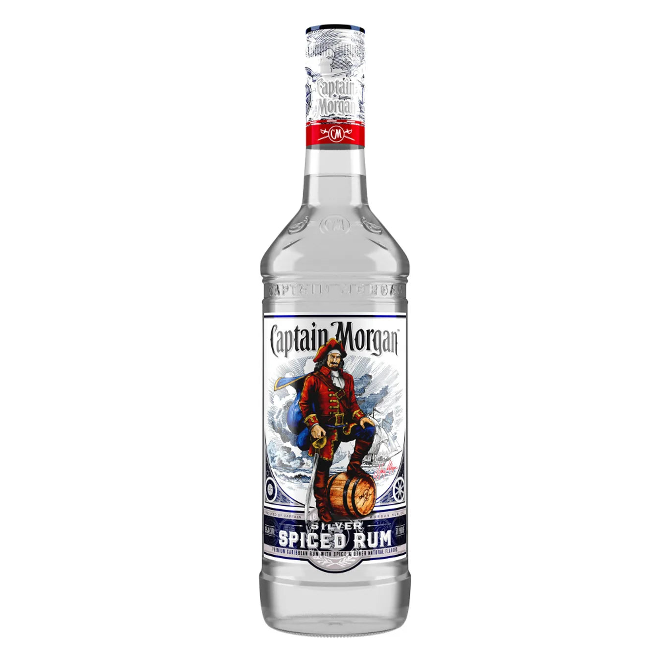 Captain Morgan Silver Spiced Rum 750ml