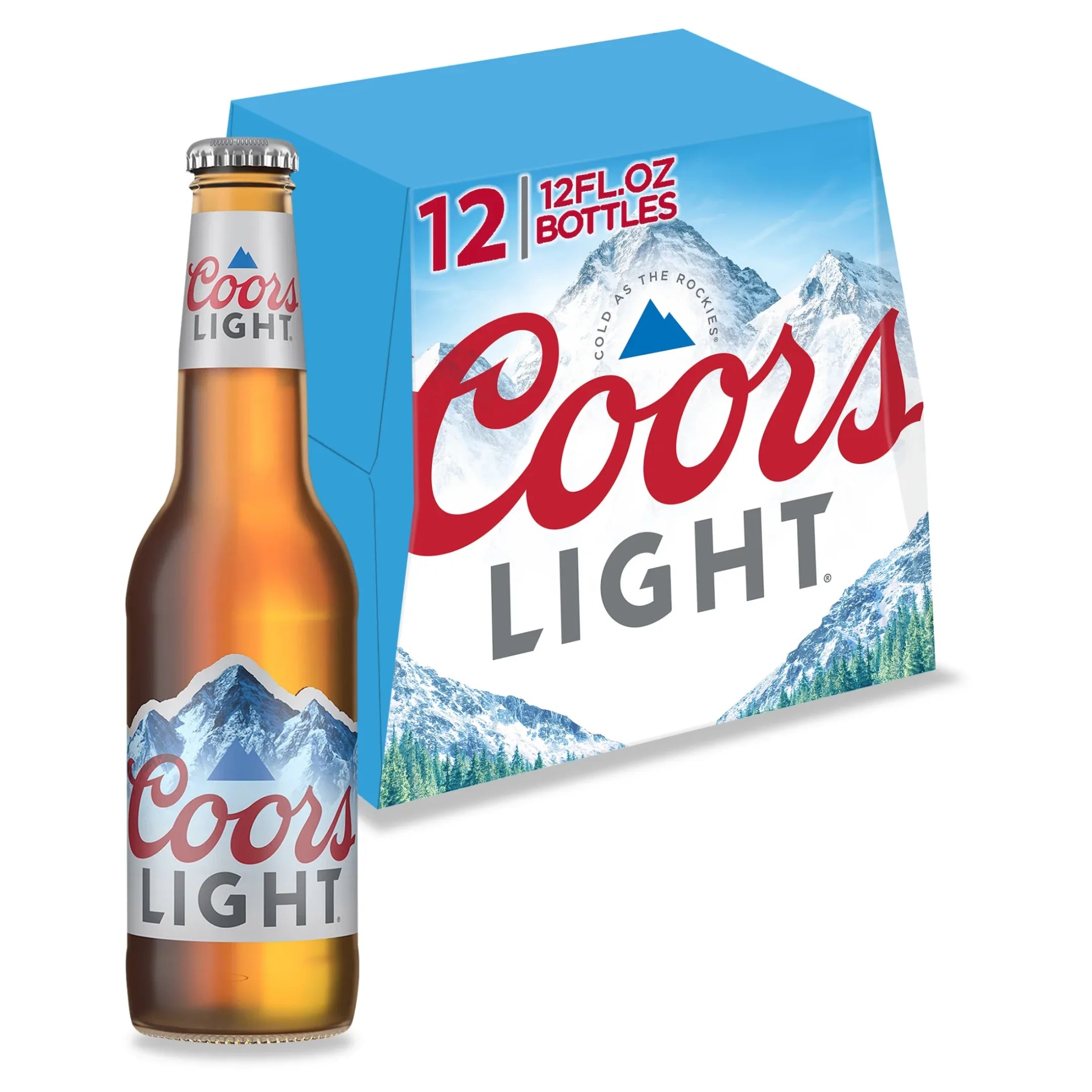 Coors Light Beer 12 Pack Bottles