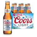 Coors Light Beer 6 Pack 12oz Bottles