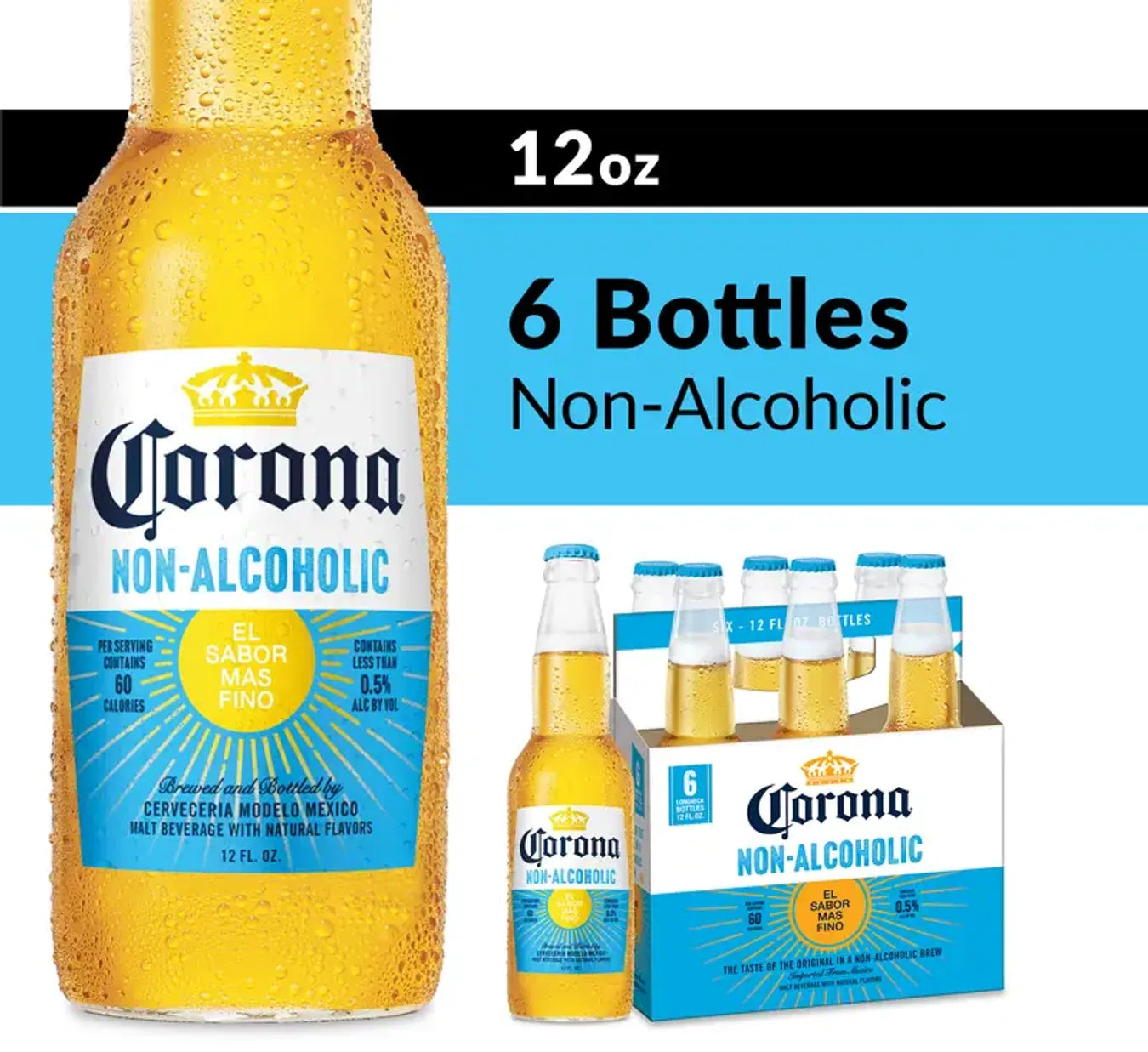 Corona Non-Alcoholic Beer 6pk 12oz