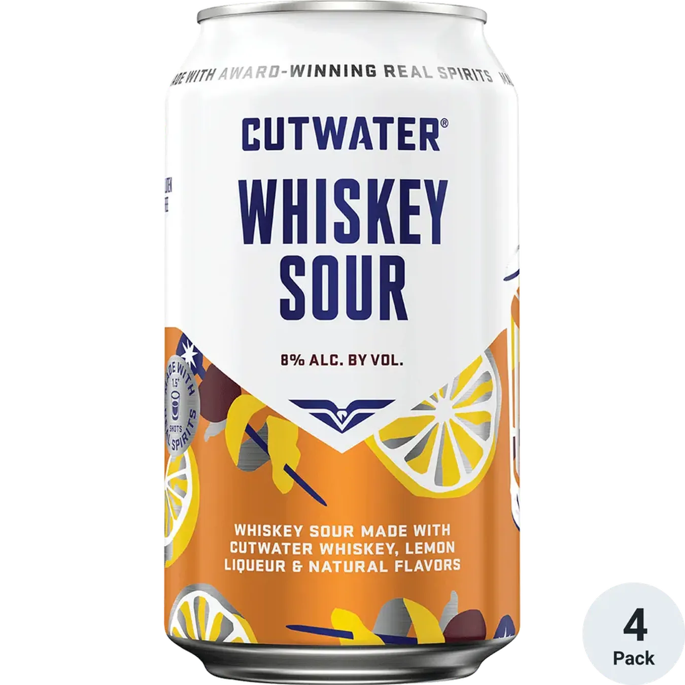 Cutwater Whiskey Sour Ready to Drink Cocktail