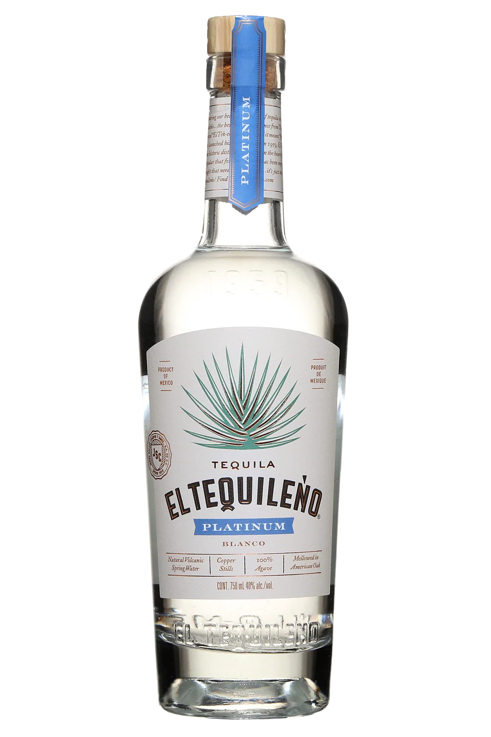 El Tequileno Platinum Blanco Tequila
