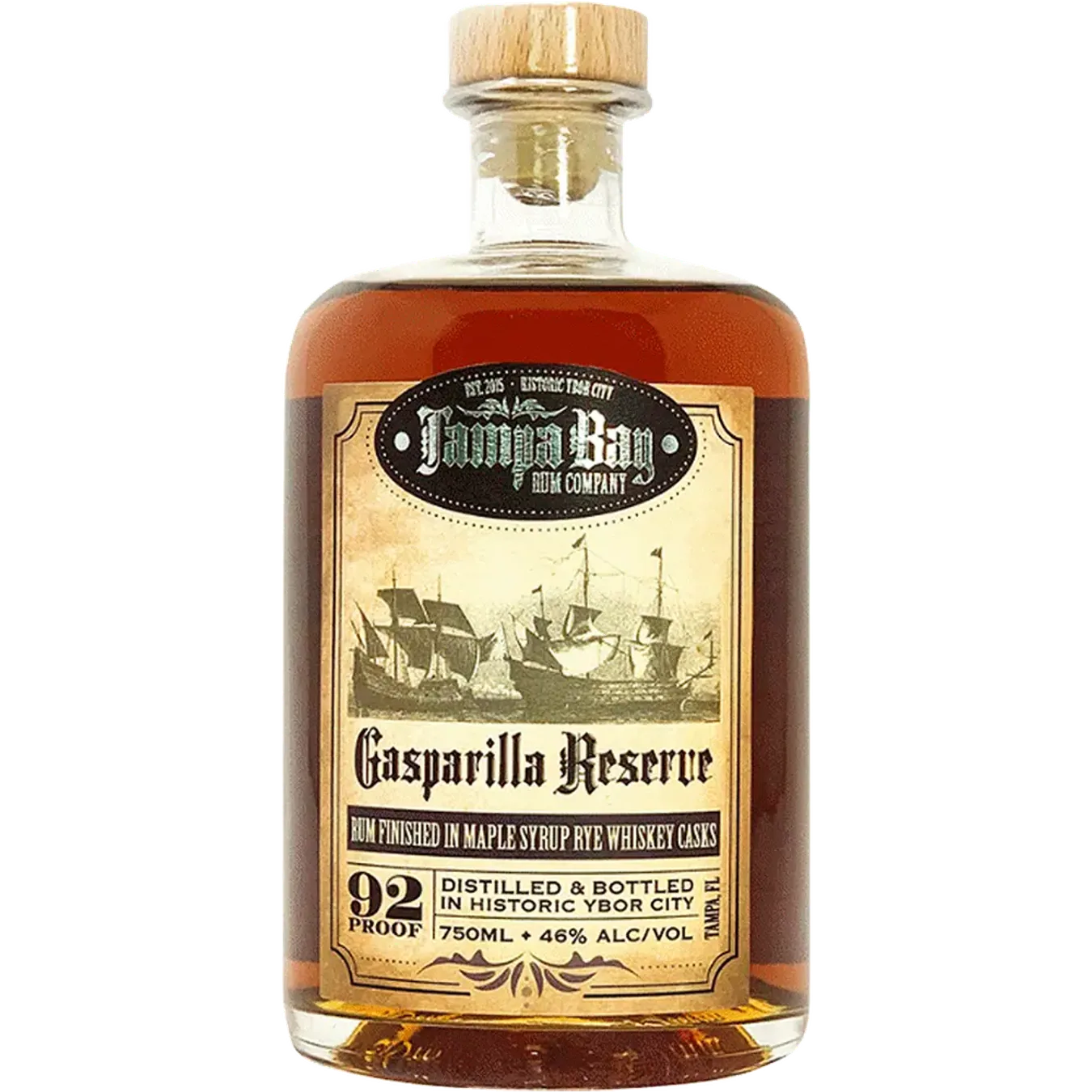 Gasparilla Reserve 92 Proof Rum 750ml