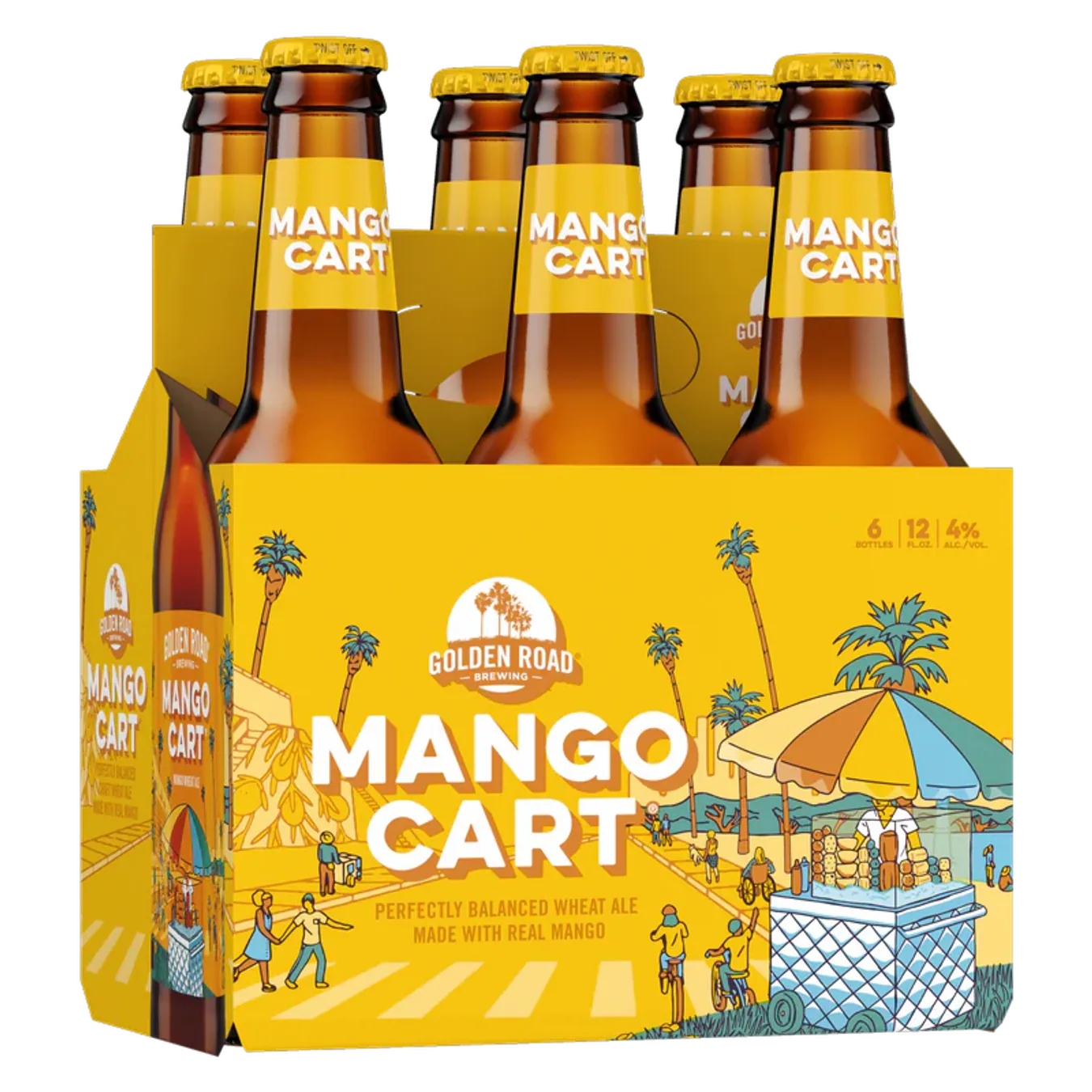 Golden Road Mango Cart Beer 6 Pack 12oz