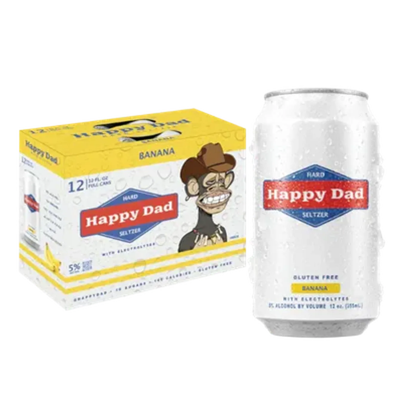 Happy Dad Banana Hard Seltzer