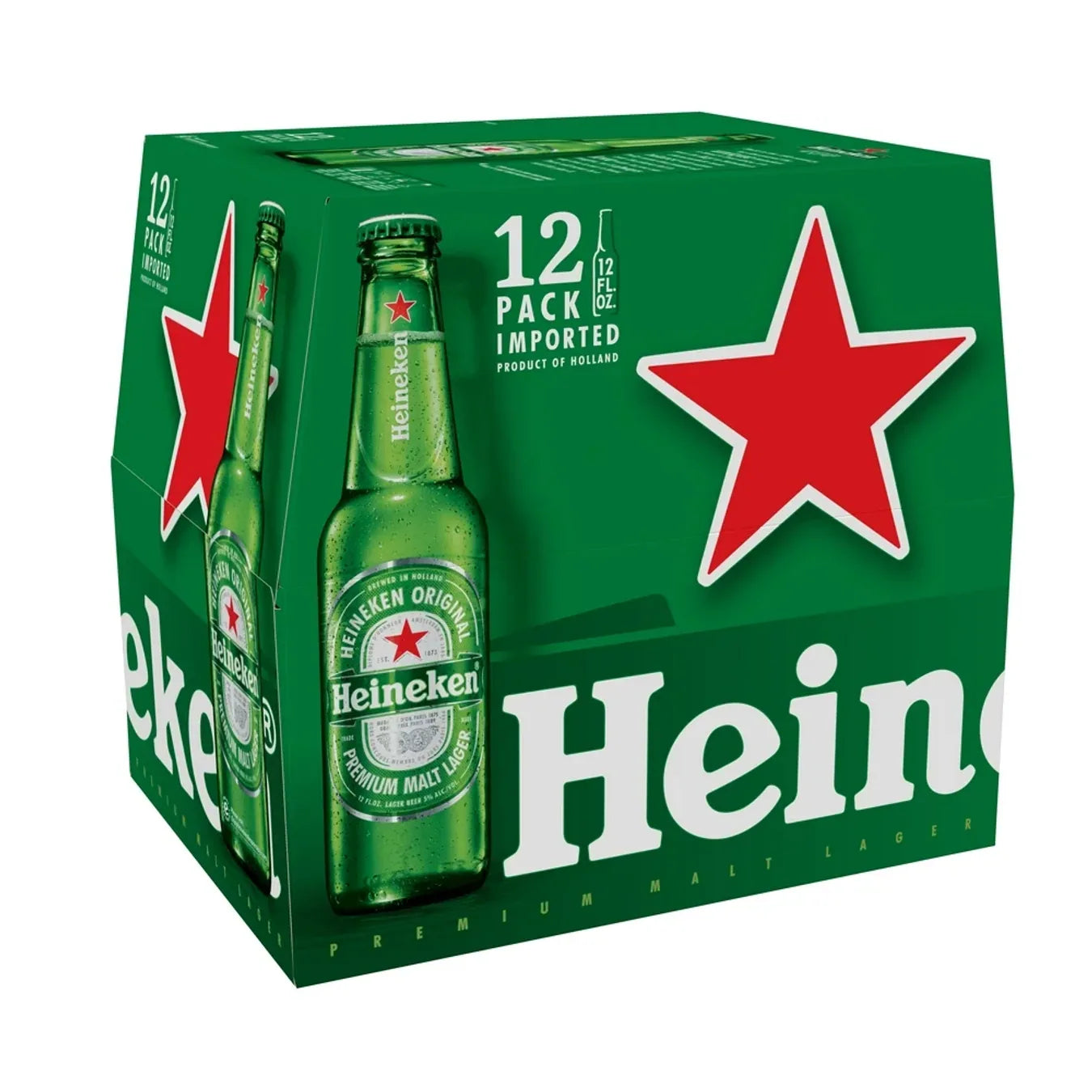 Heineken Beer 12 Pack 12oz Bottles