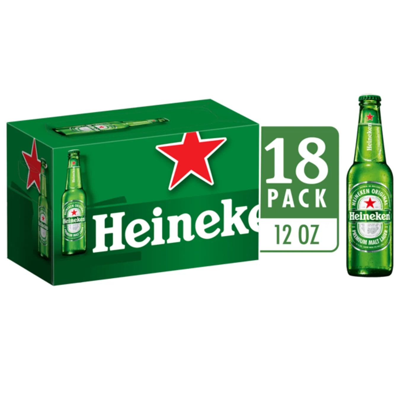 Heineken Beer 18 Pack 12oz Bottles