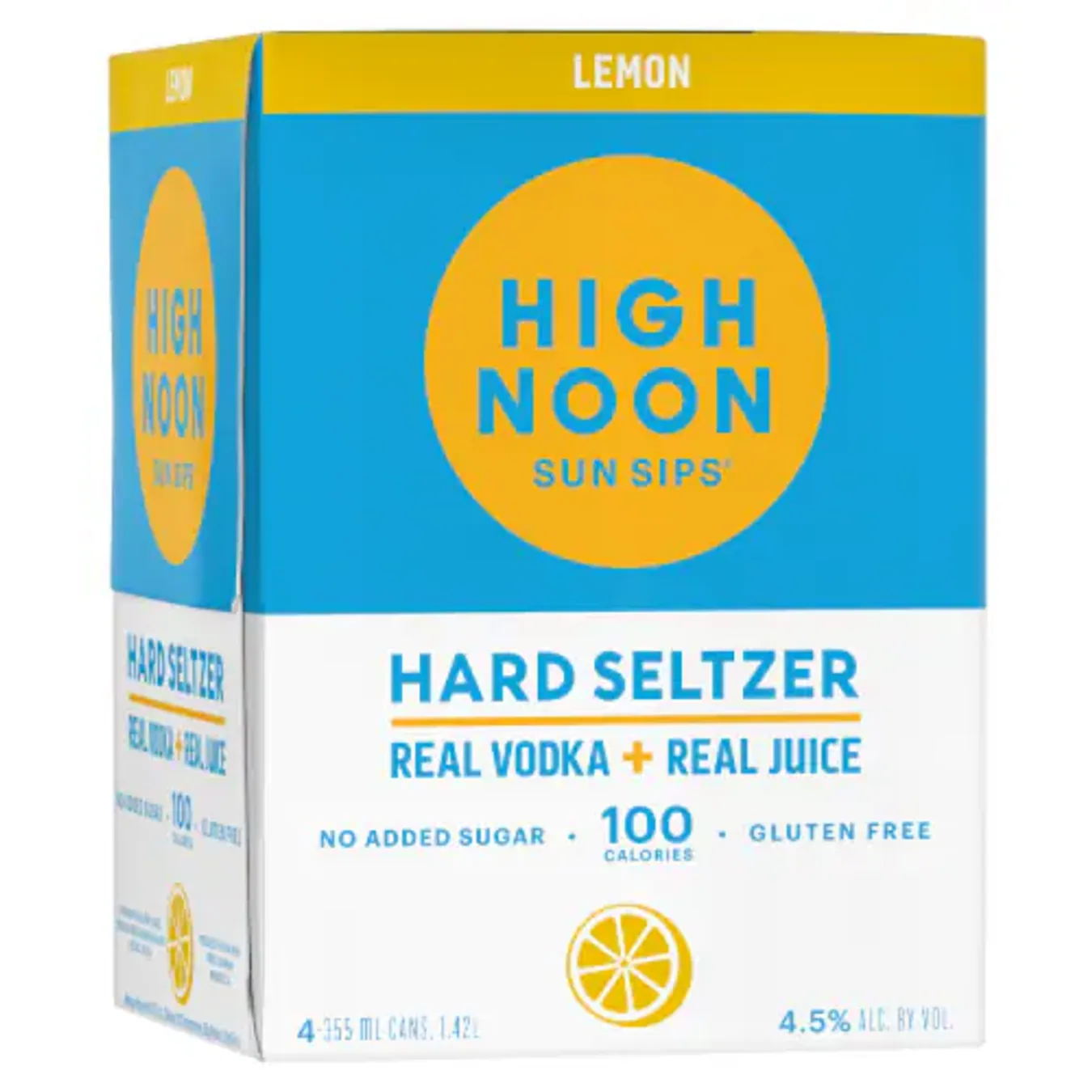 High Noon Lemon Vodka Seltzer 4 Pack