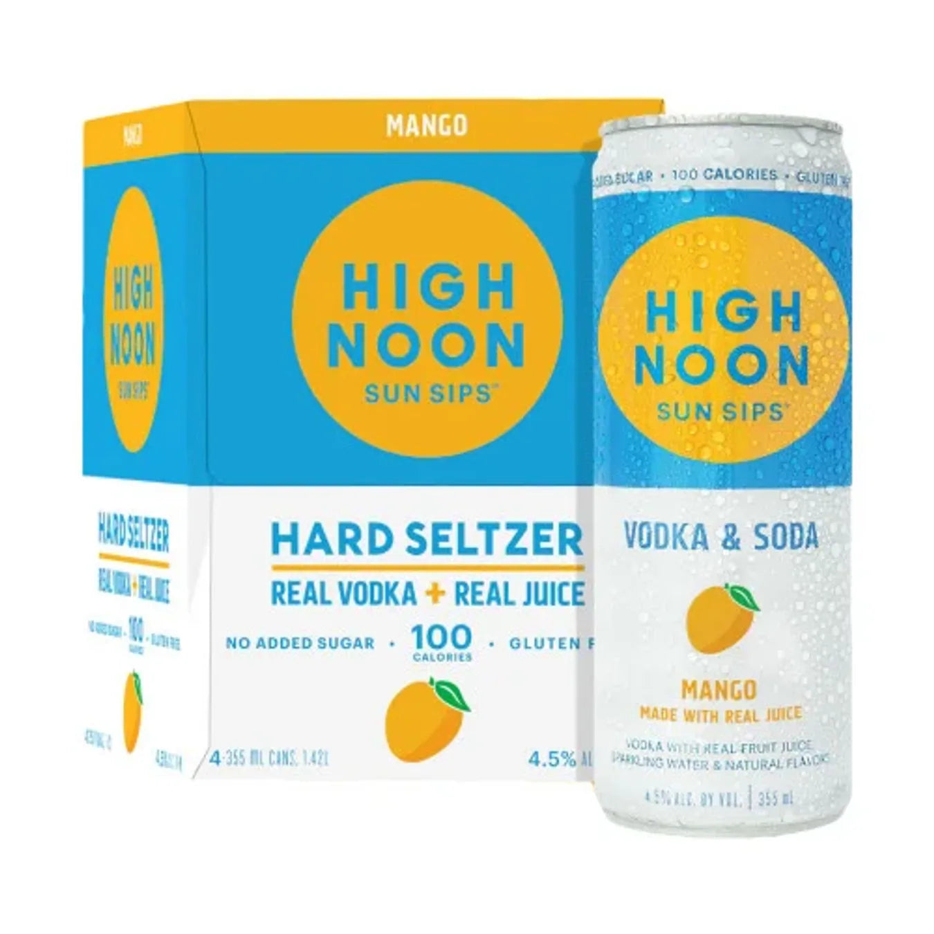 High Noon Mango Vodka Seltzer 4 Pack