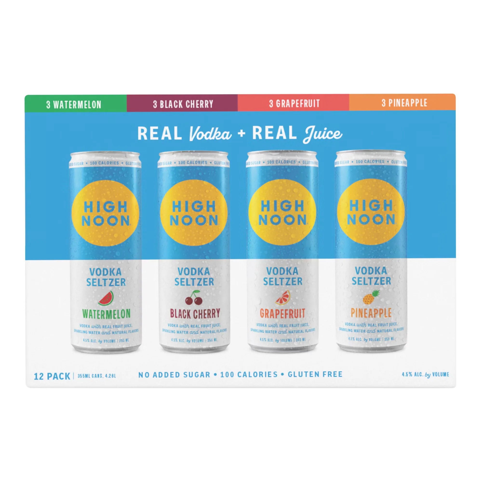 High Noon Variety Pack 12 Pack Cans