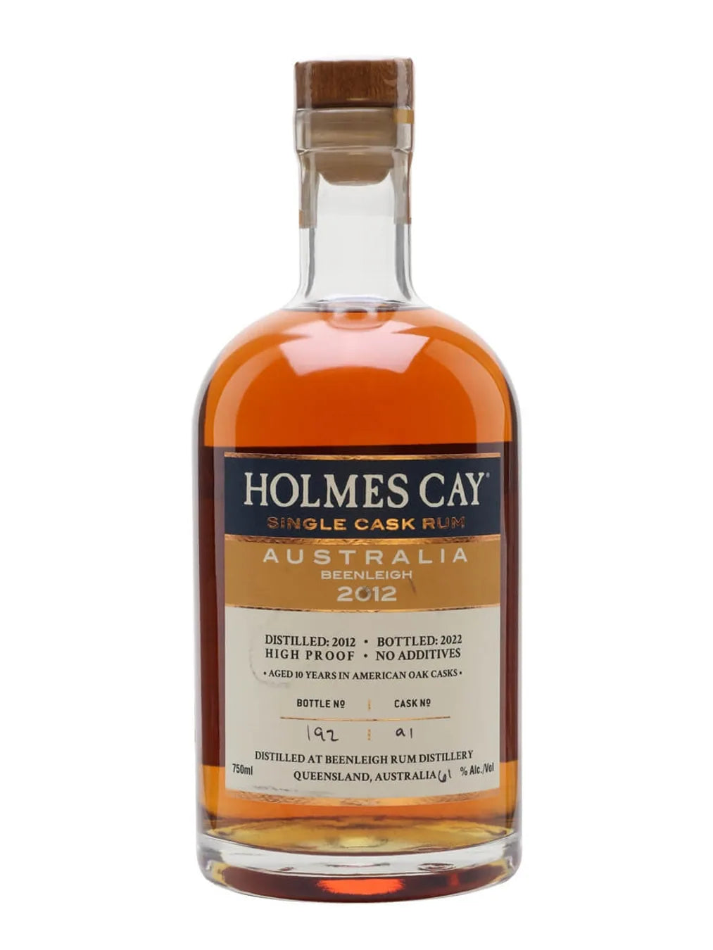 Holmes Cay Australia 2012 Rum