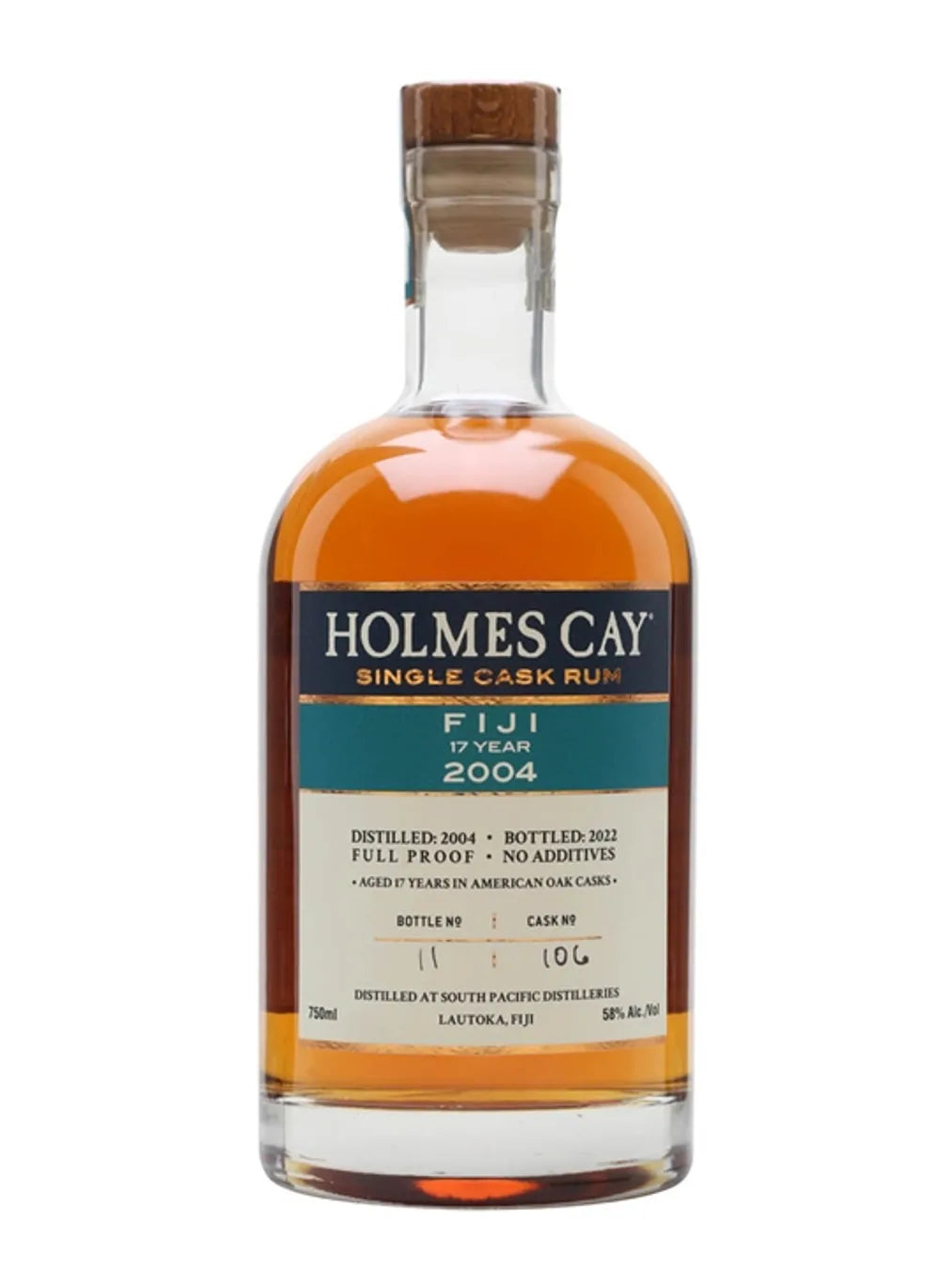Holmes Cay Fiji 2004 Rum