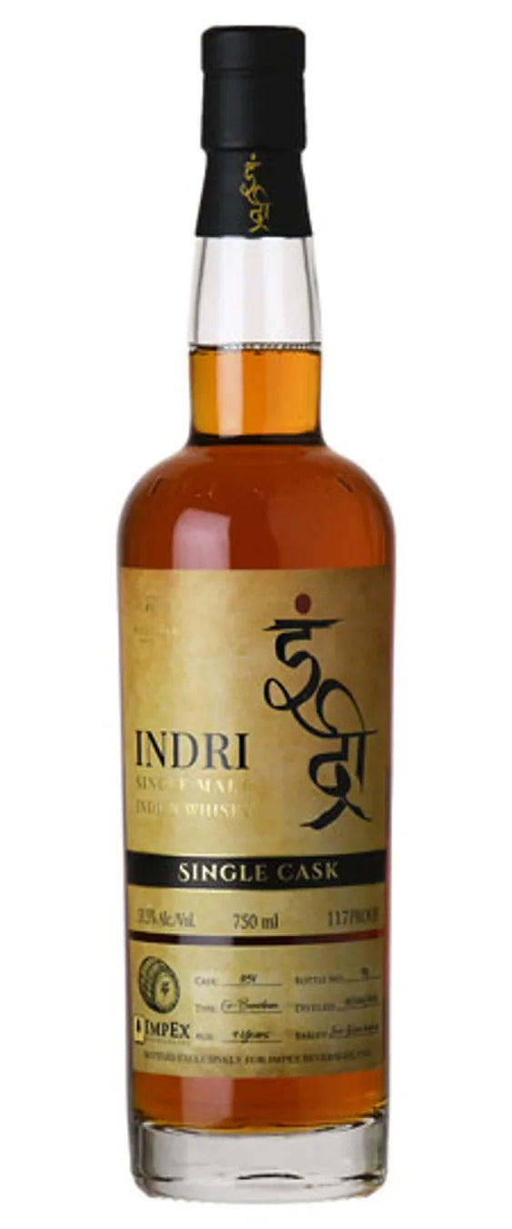 Indri Bourbon Barrel Single Cask Indian Whisky
