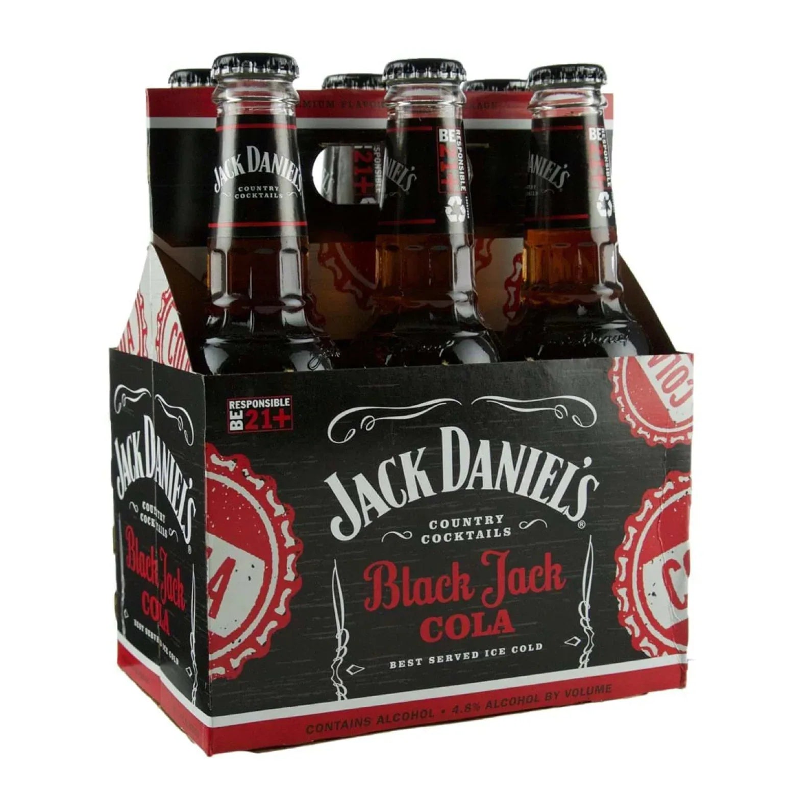 Jack Daniel’s Black Jack Cola 6 Pack 12oz