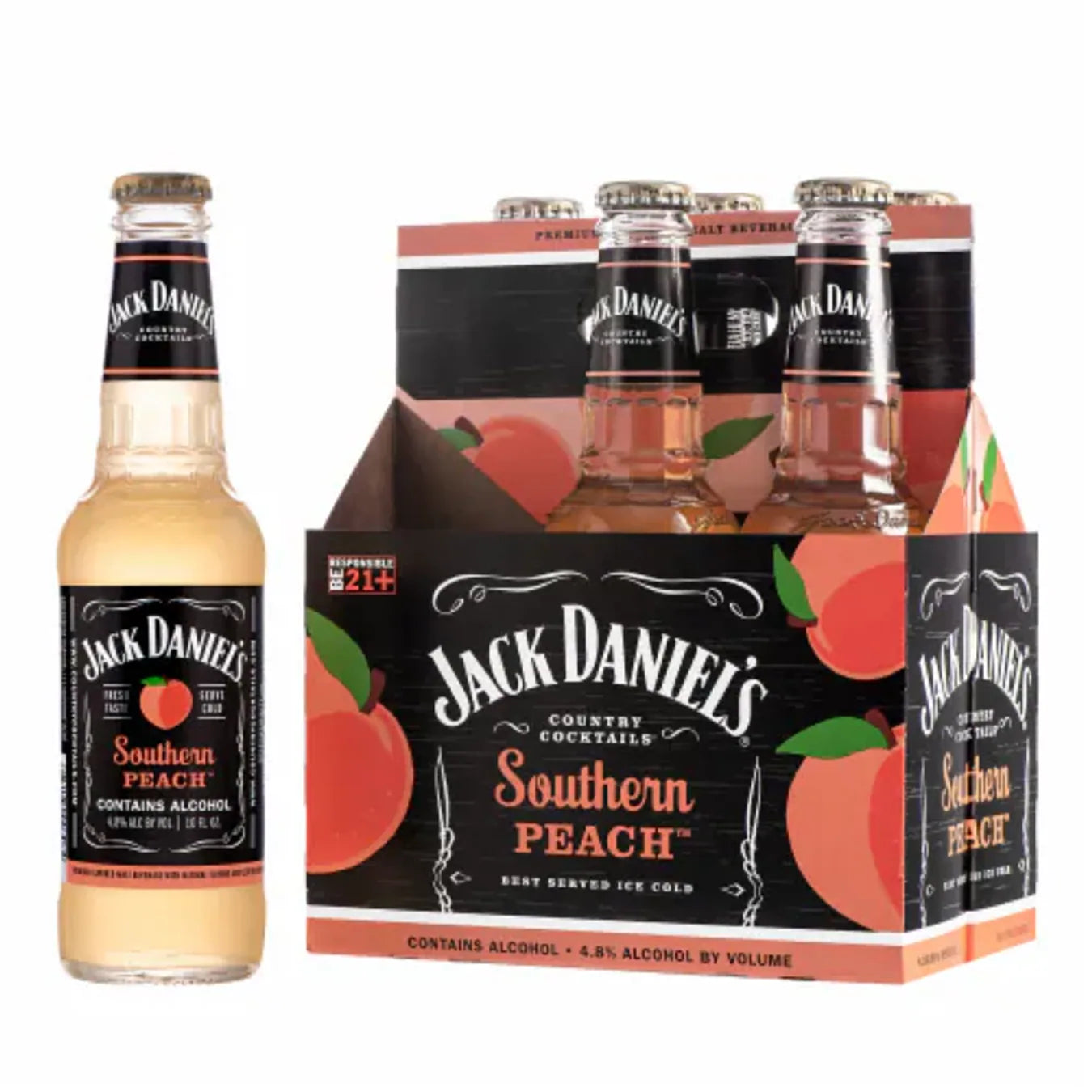 Jack Daniel’s Country Cocktails Peach 6 Pack 12oz