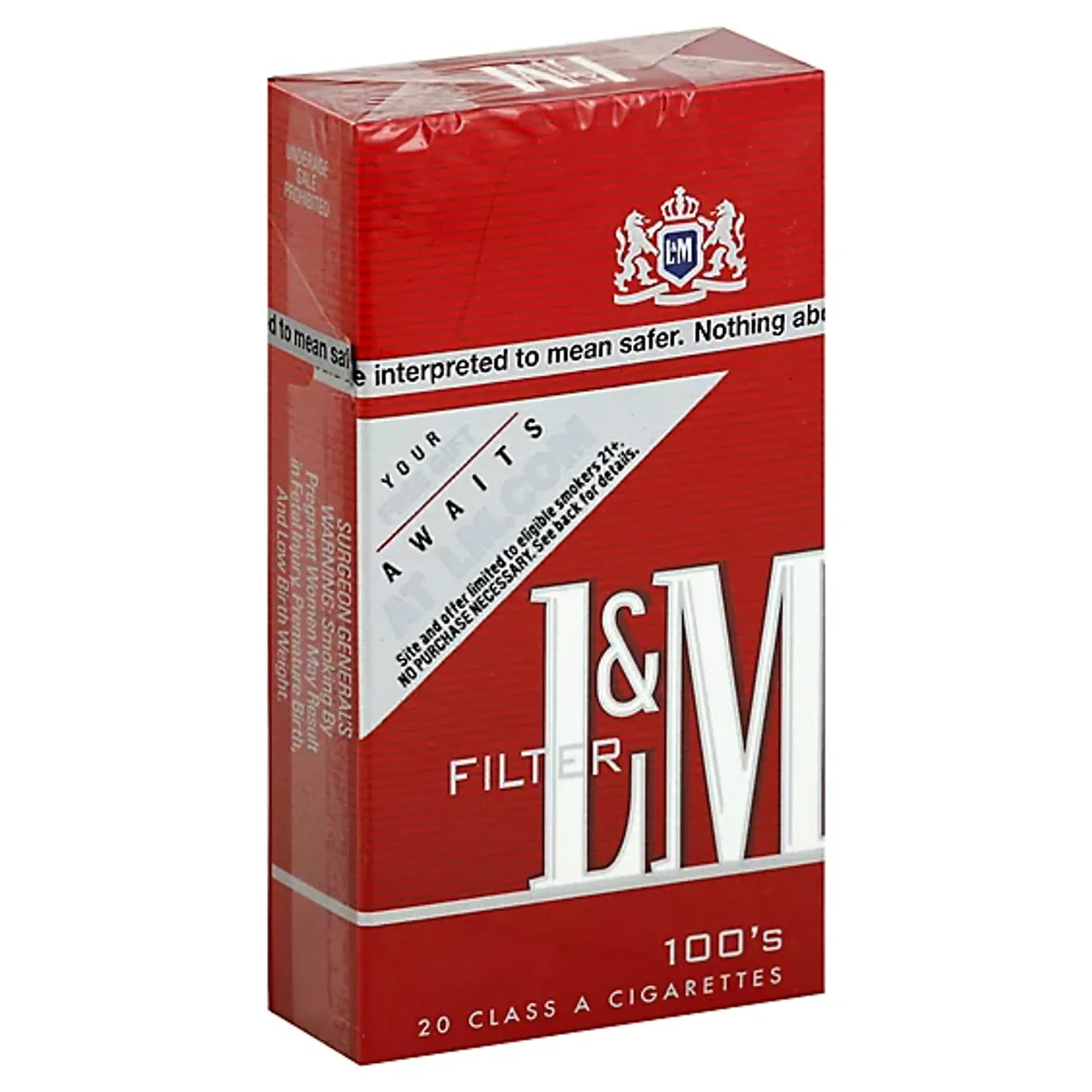 L&M Red Box 100 Cigarettes
